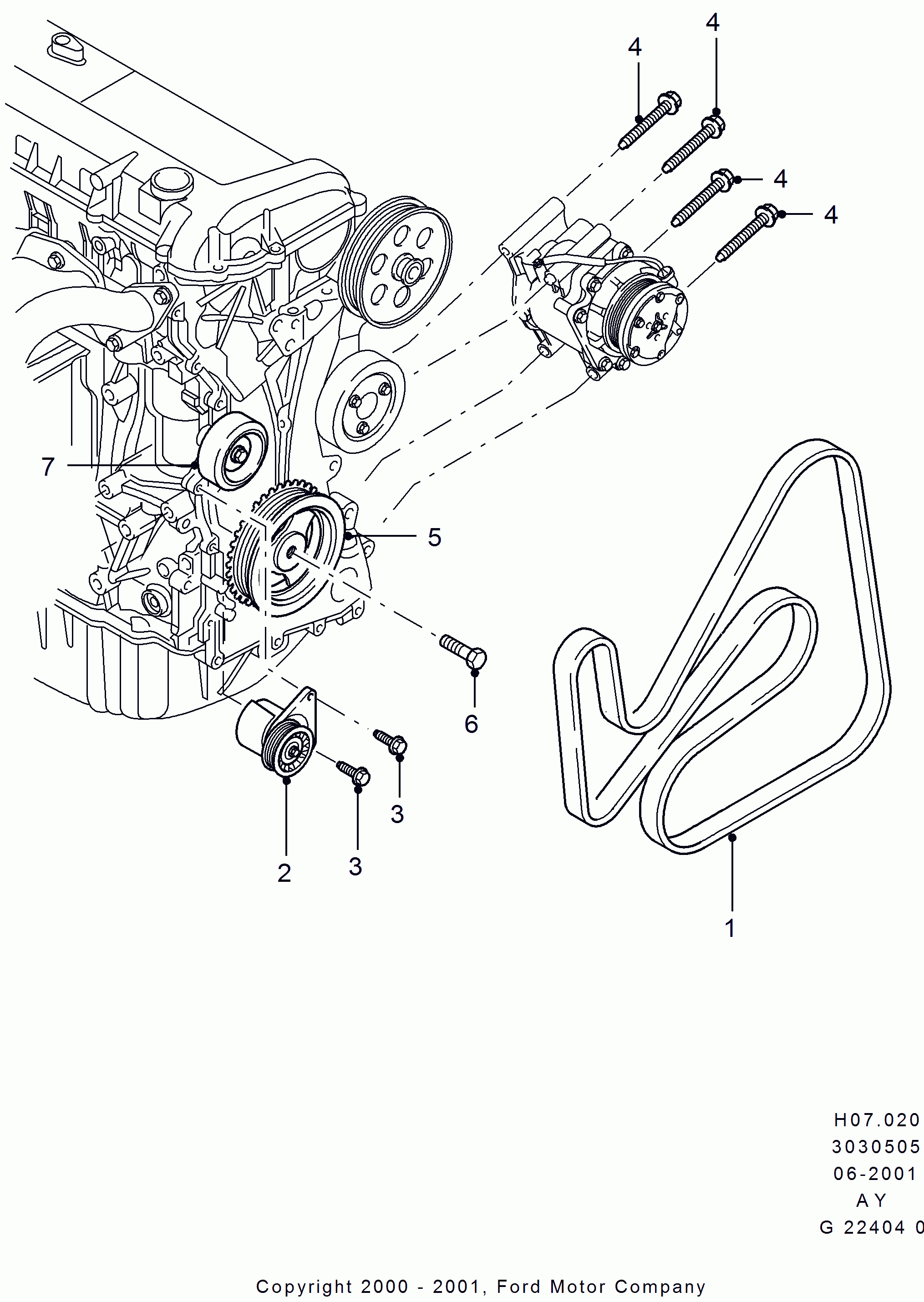 FORD 1387692 - Cinghia Poly-V www.autoricambi360.it
