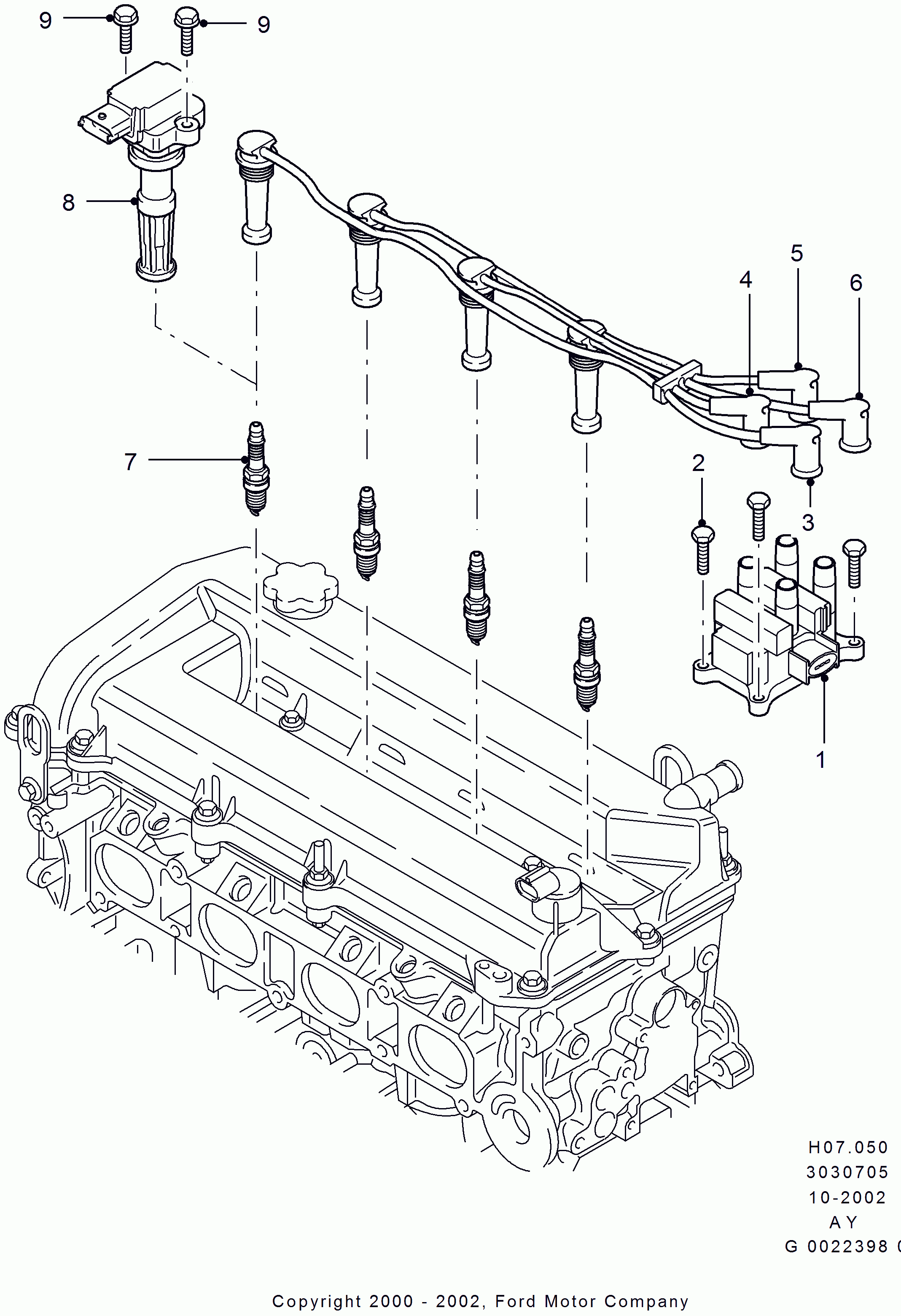 FORD 1 458 400 - Bobina d'accensione www.autoricambi360.it