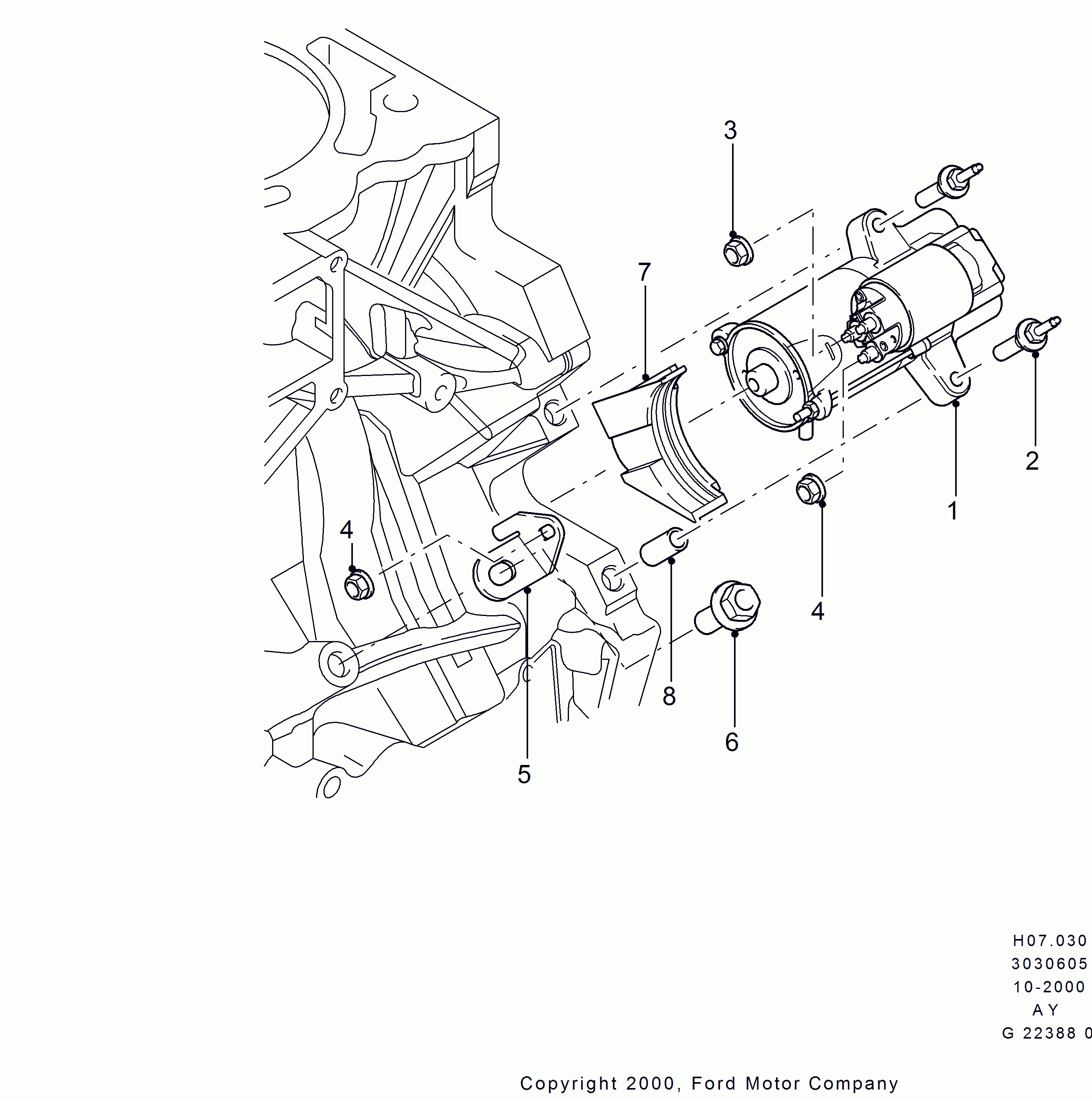 FORD 1 465 010 - Motorino d'avviamento www.autoricambi360.it
