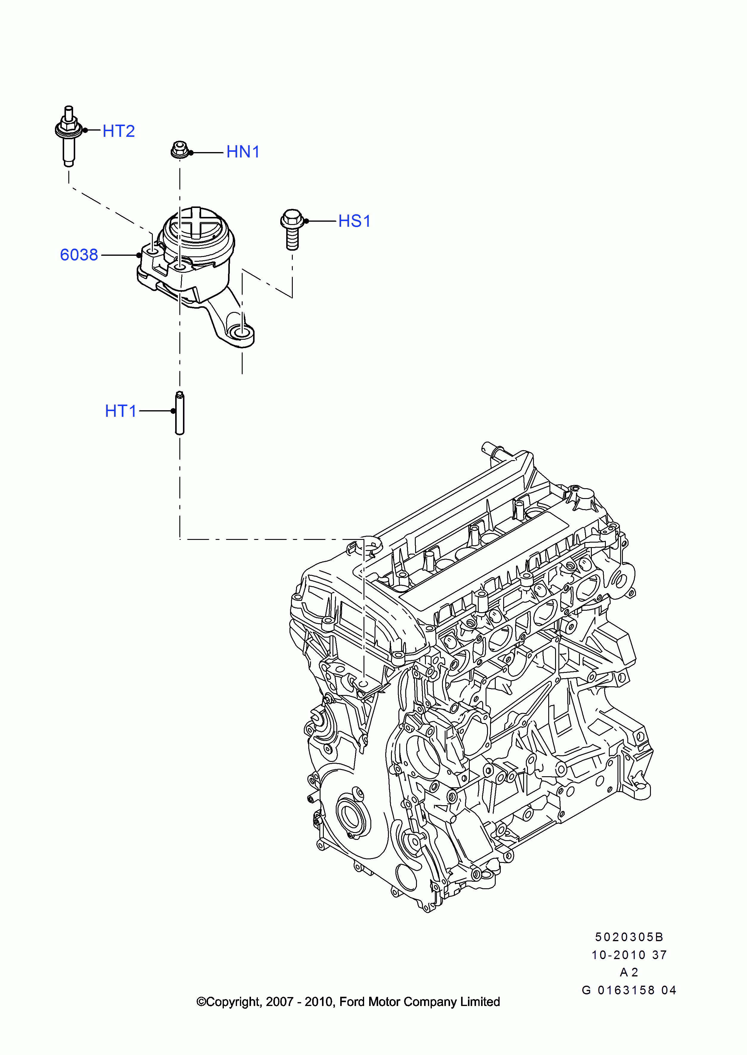 Sasic 2706522 - Sospensione, Motore www.autoricambi360.it