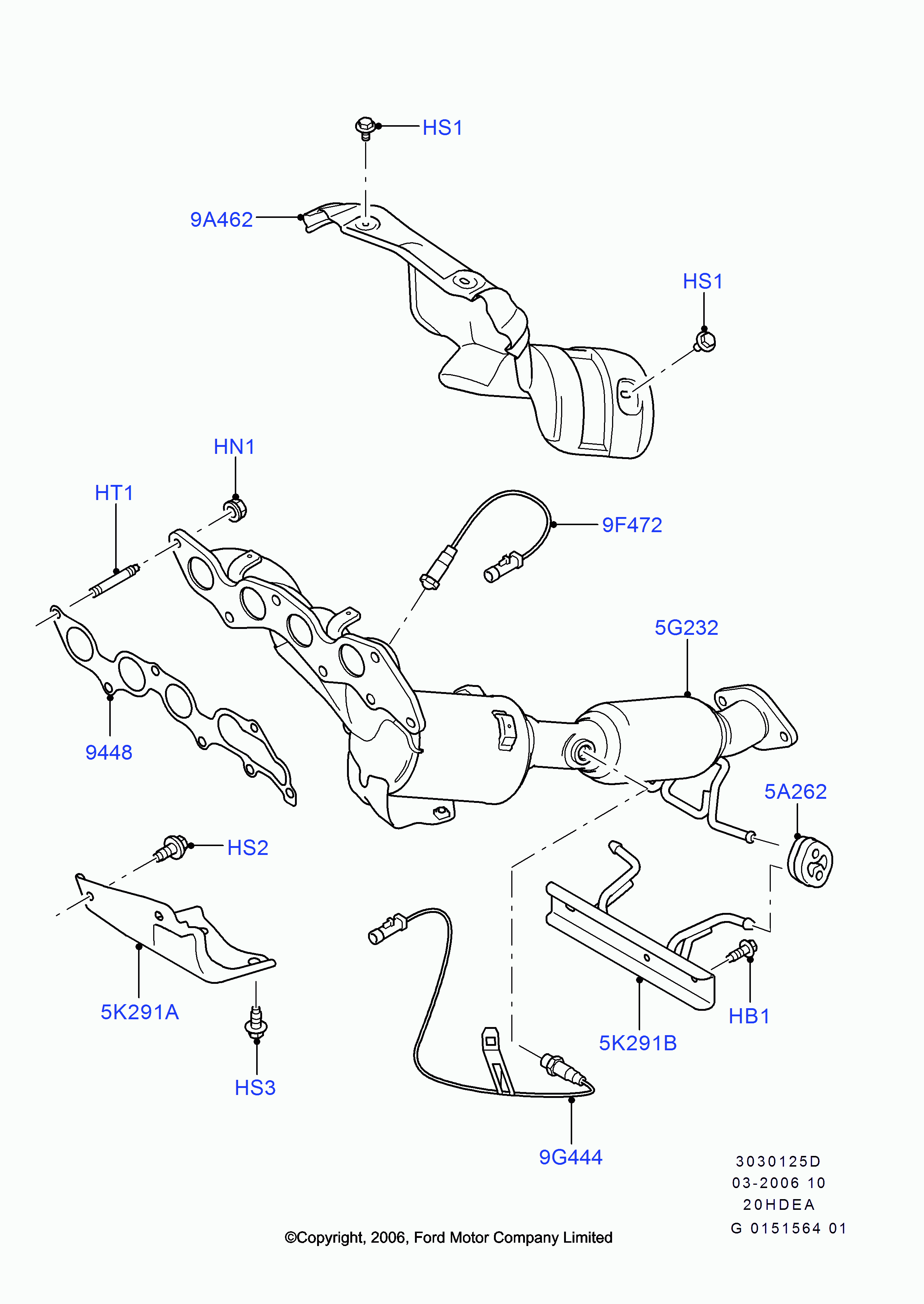 FORD 1376 444 - Sonda lambda www.autoricambi360.it