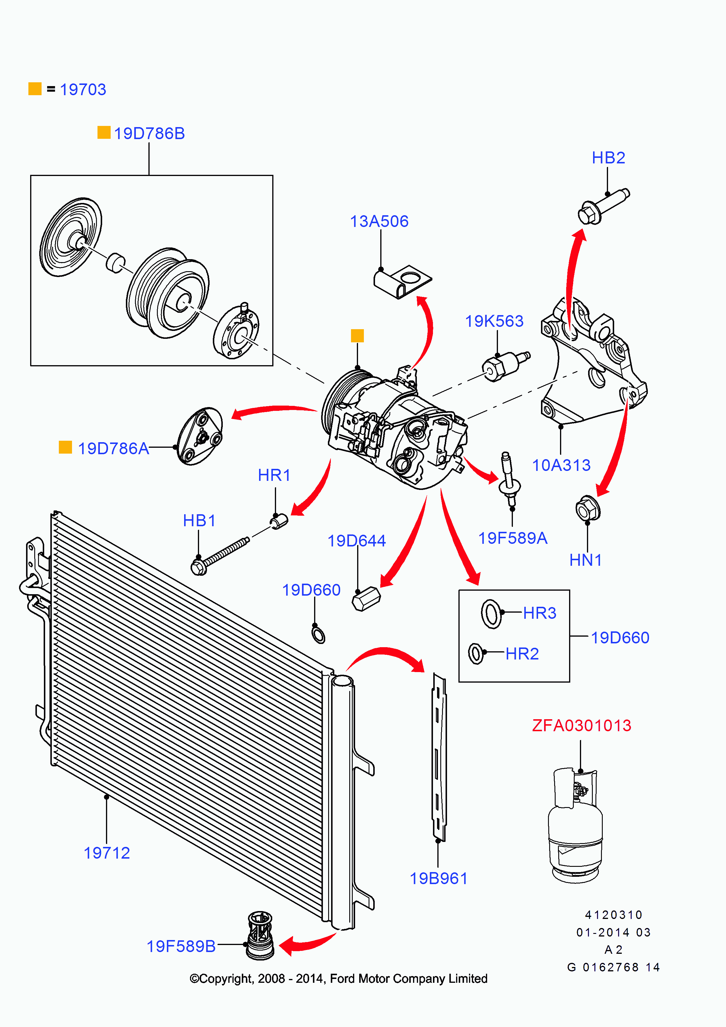 Denso DCN10016 - Condensatore, Climatizzatore www.autoricambi360.it