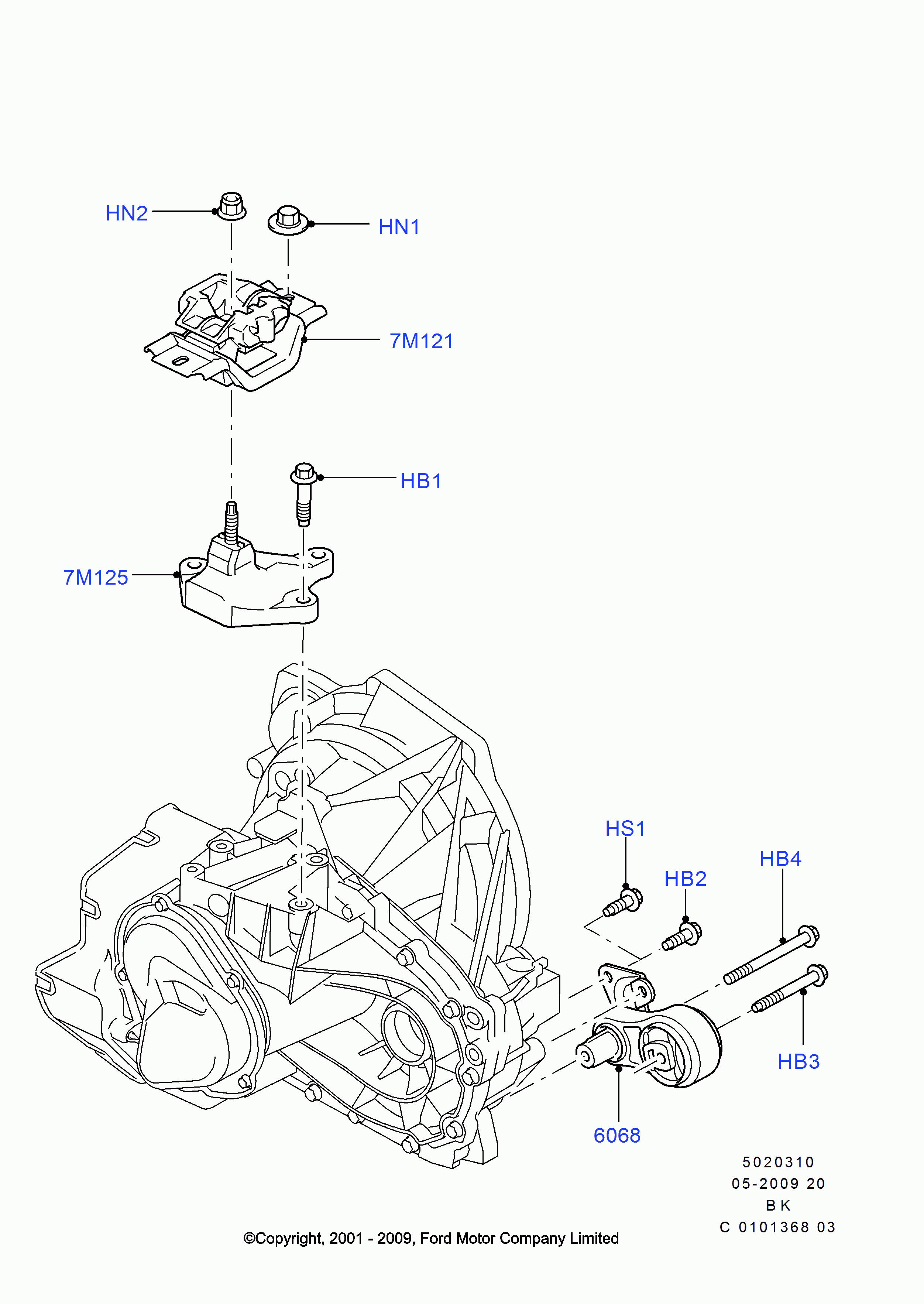 FORD 1695146 - Sospensione, Motore www.autoricambi360.it