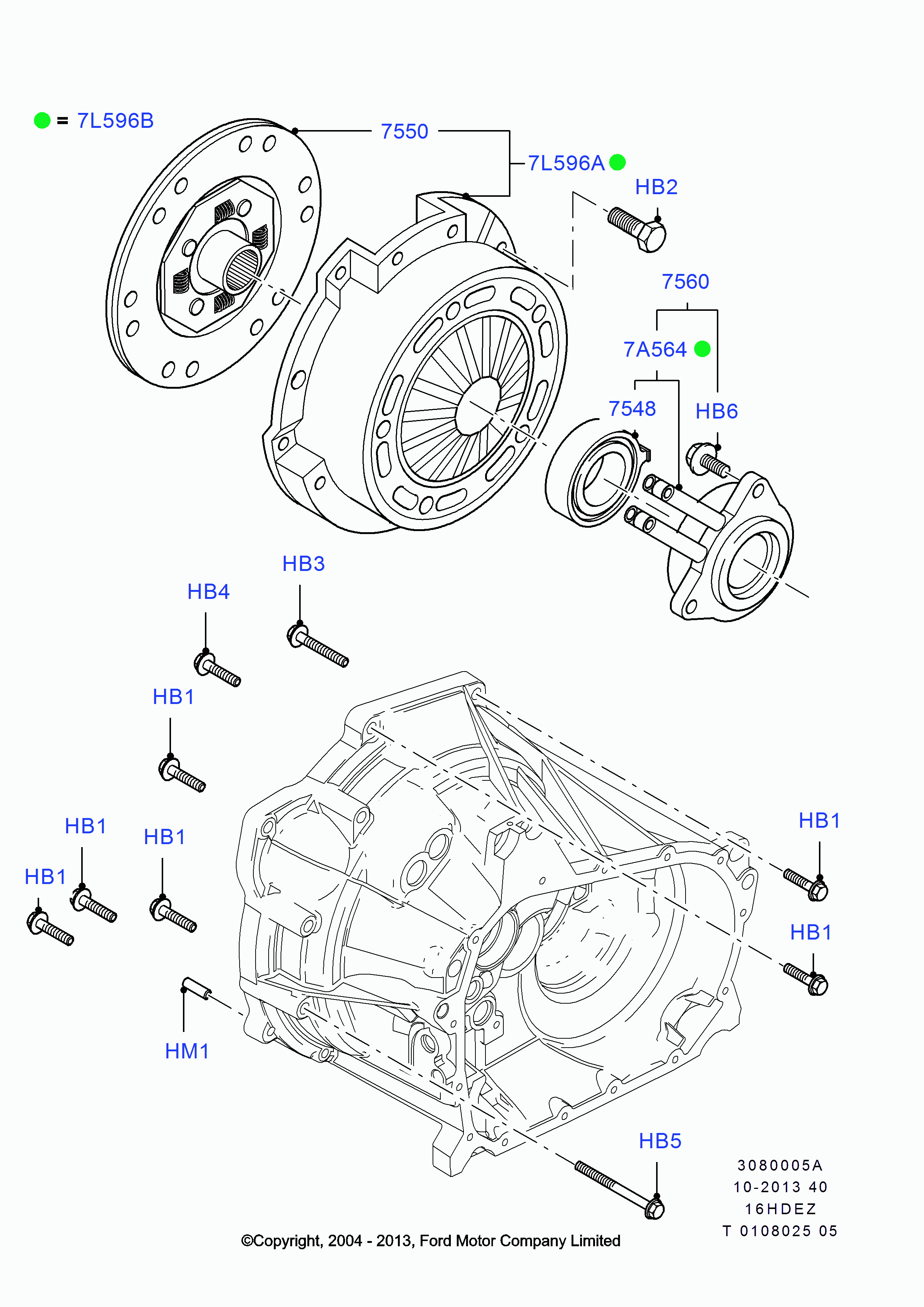 FORD 1837710 - Dispositivo disinnesto centrale, Frizione www.autoricambi360.it