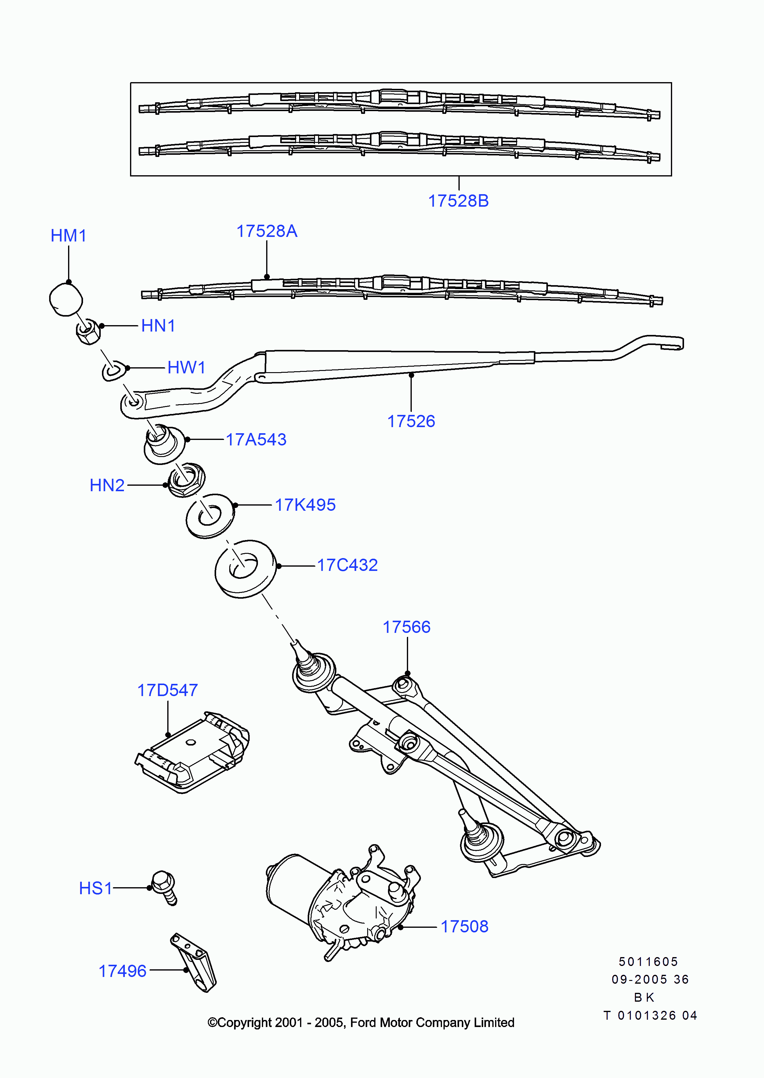 Blue Print AD16RR400A - Spazzola tergi www.autoricambi360.it