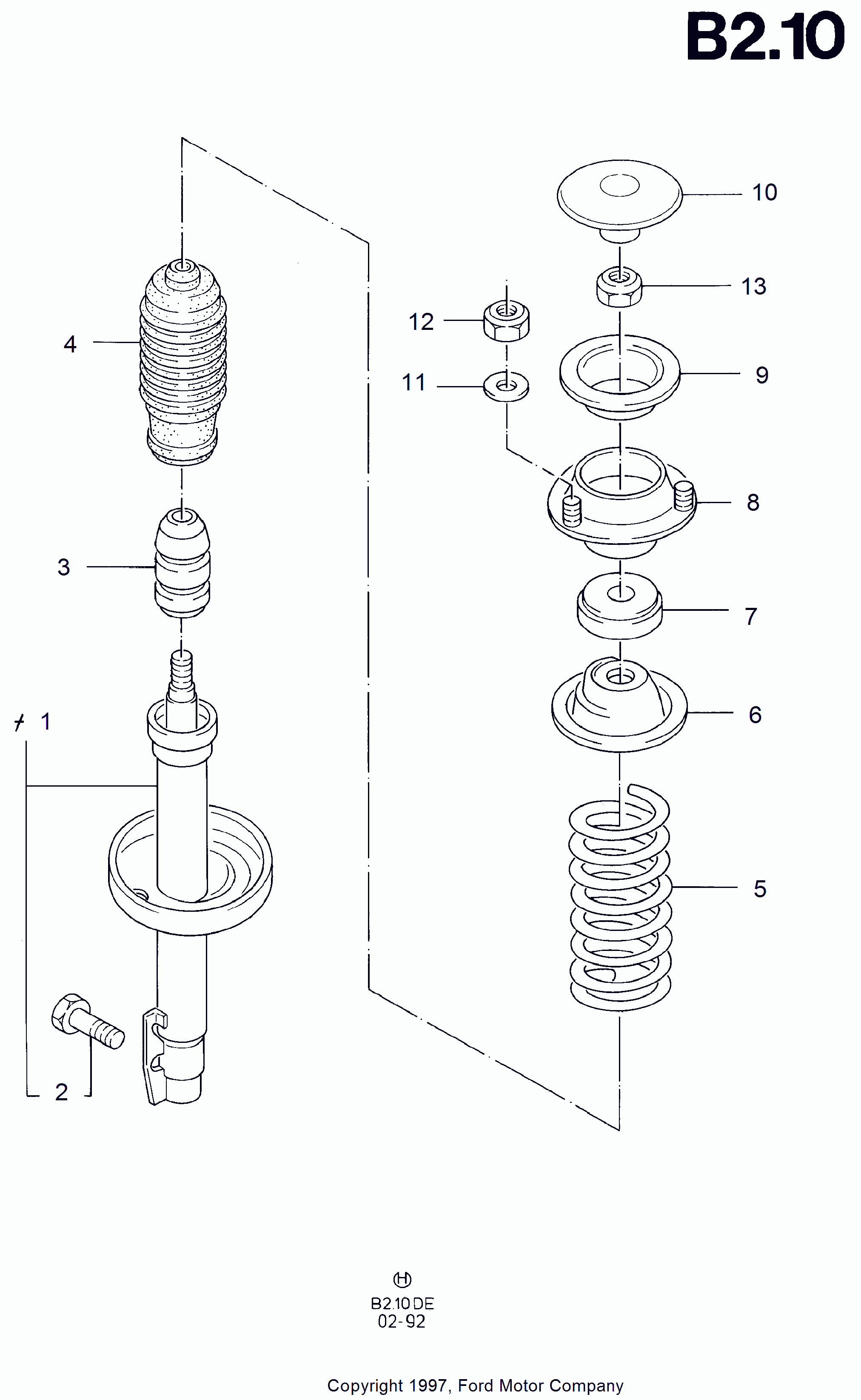 FORD 1002513 - Cuscinetto volvente, Supporto ammortizz. a molla www.autoricambi360.it