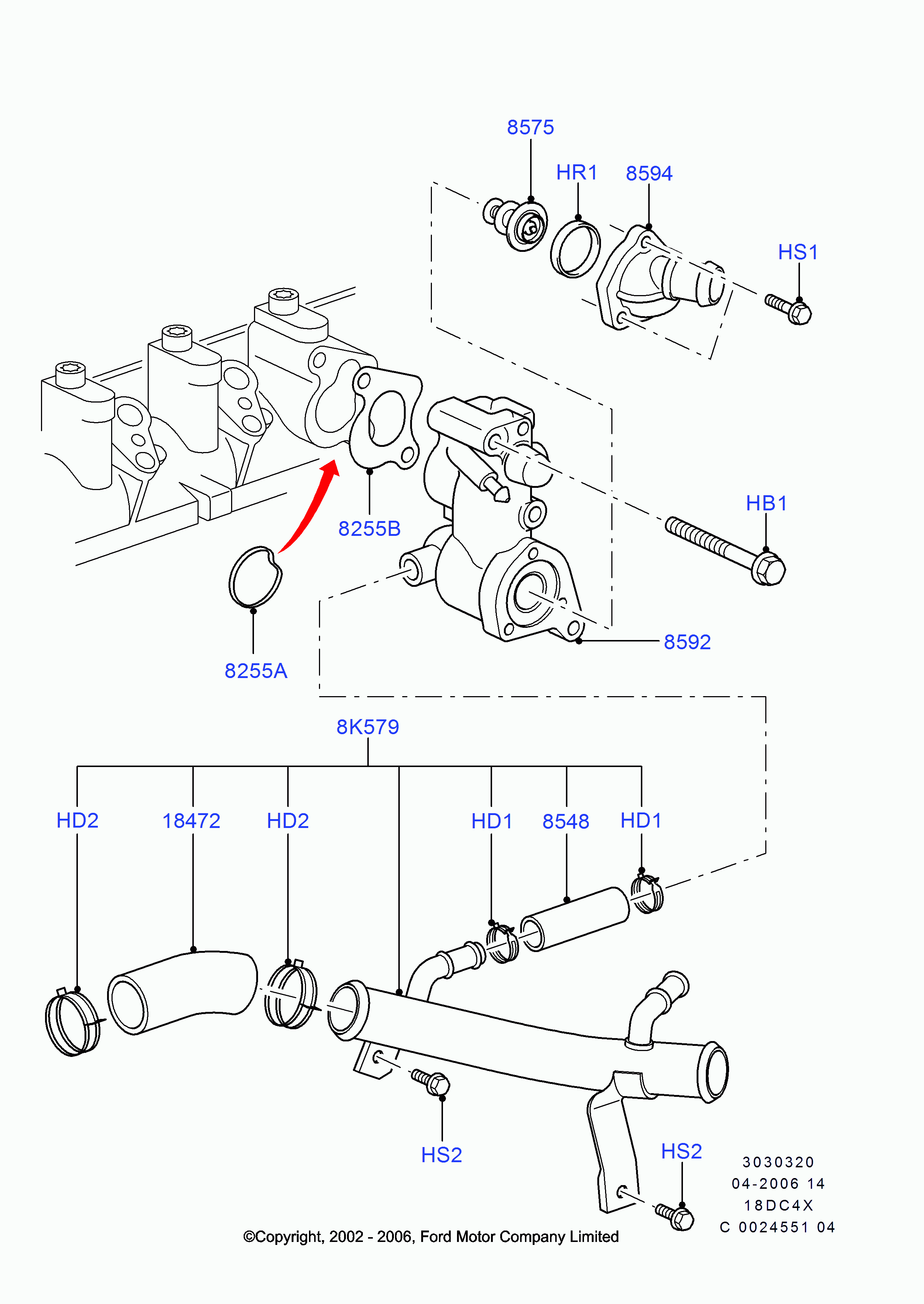 FORD 1198060 - Termostato, Refrigerante www.autoricambi360.it