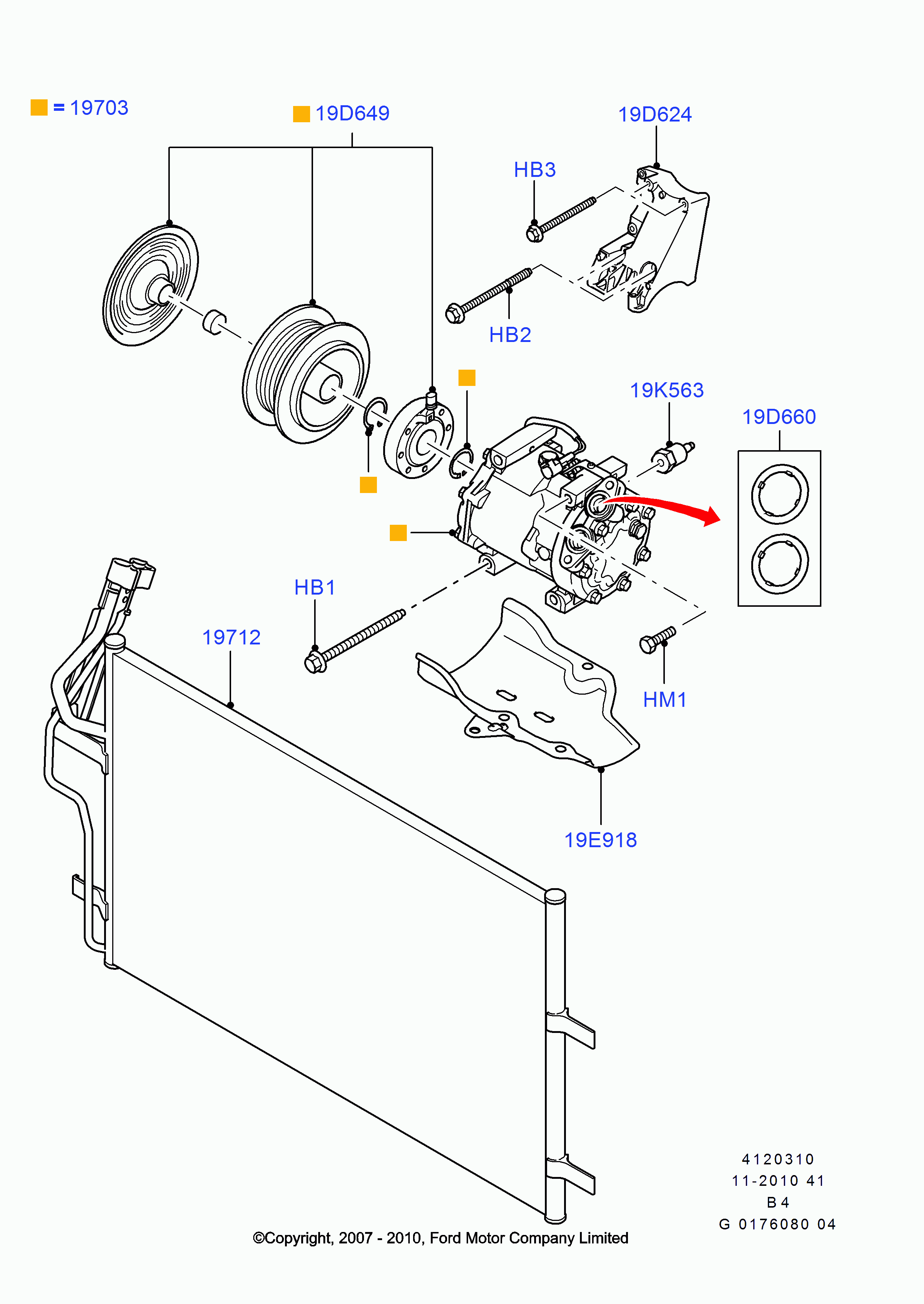 AHE 43116 - Condensatore, Climatizzatore www.autoricambi360.it