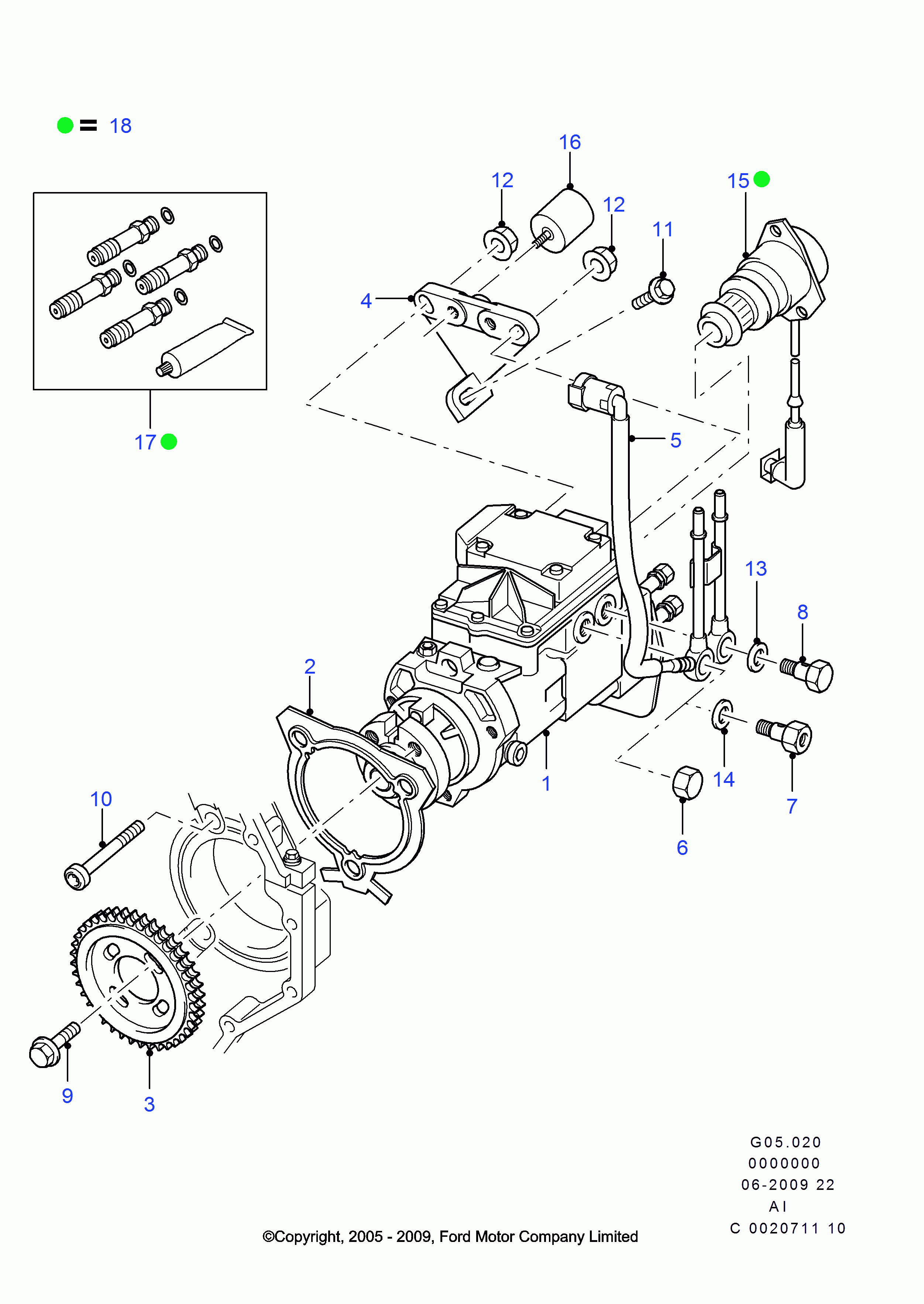 FORD 1353439 - Rullo tenditore, Cinghia dentata www.autoricambi360.it