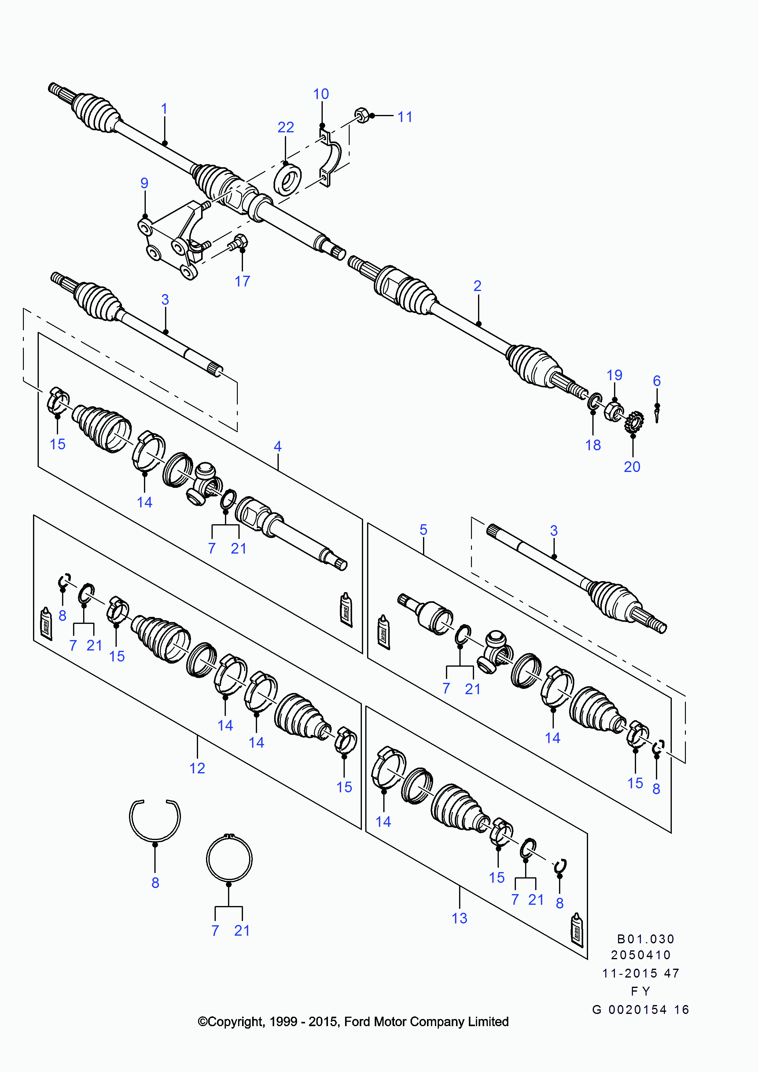 FORD 4078783 - Kit cuscinetto ruota www.autoricambi360.it