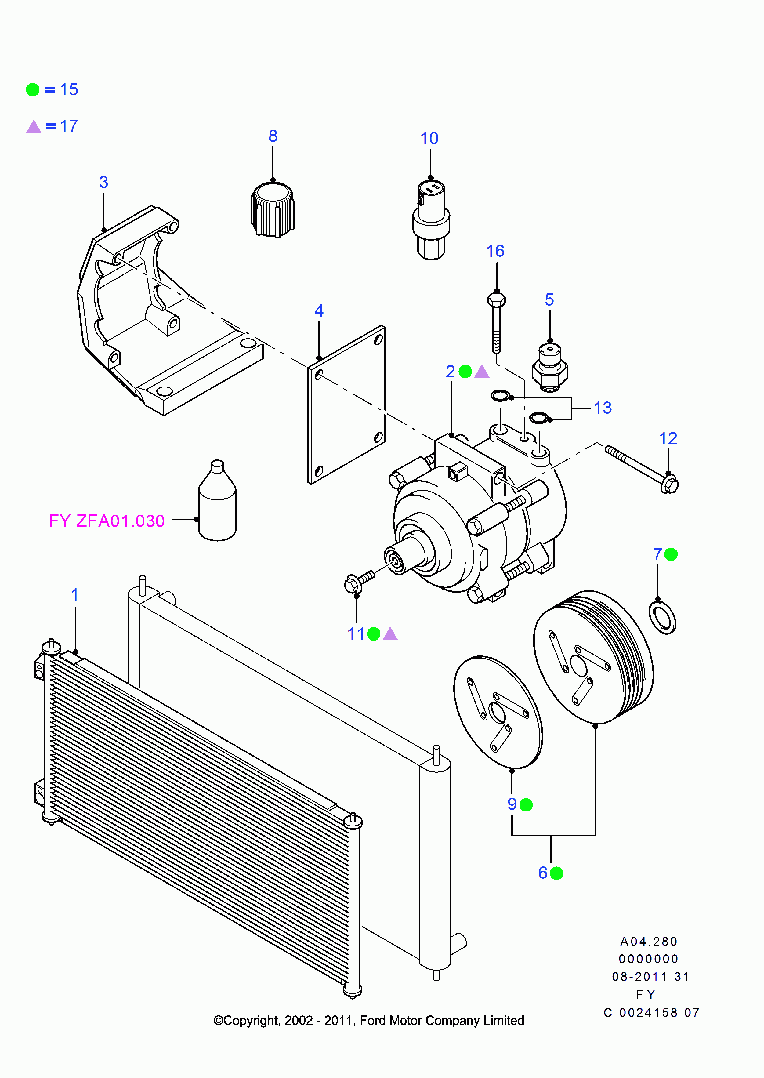 FORD 4 683 733 - Compressore, Climatizzatore www.autoricambi360.it