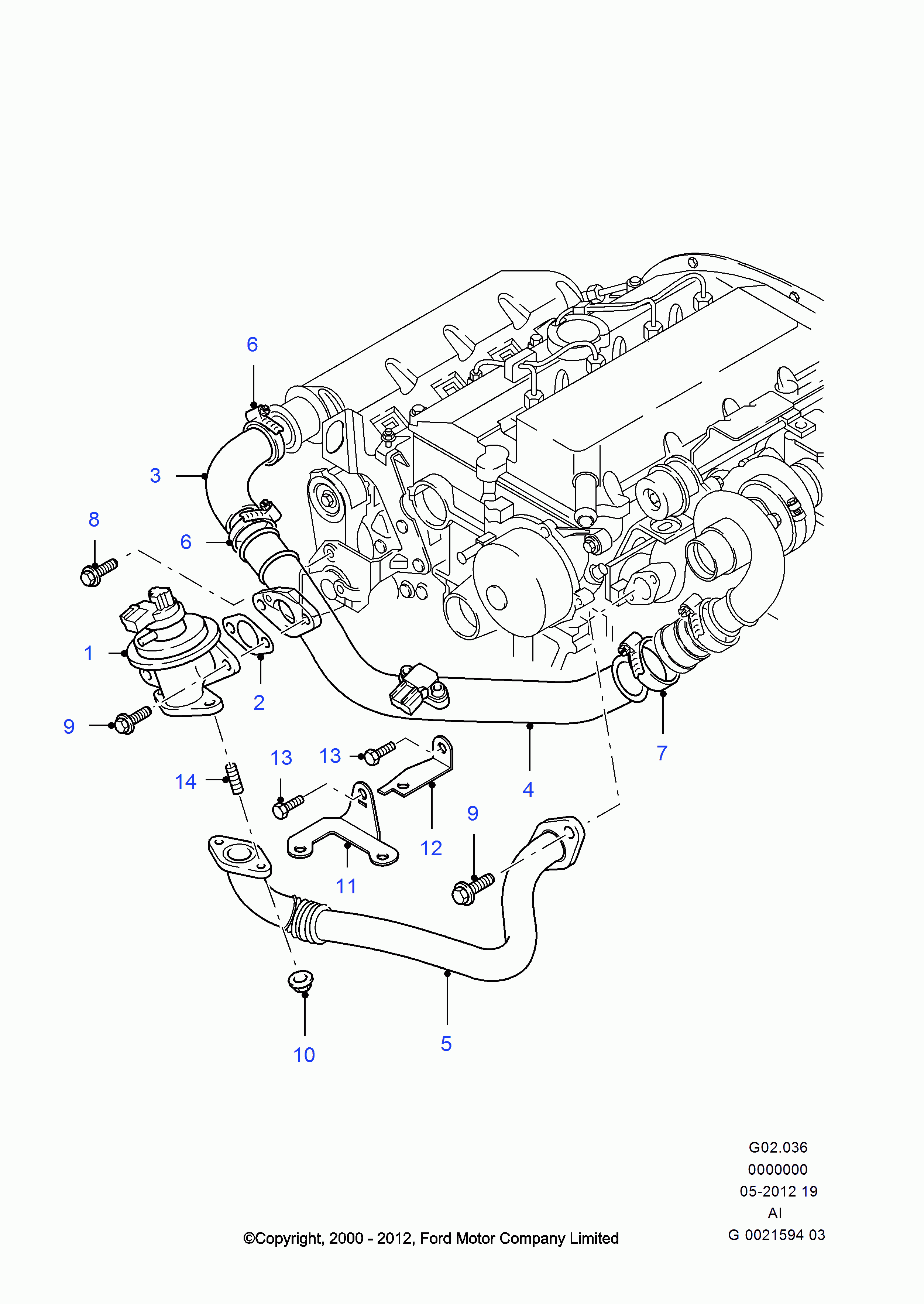 FORD 1 333 572 - Valvola ricircolo gas scarico-EGR www.autoricambi360.it