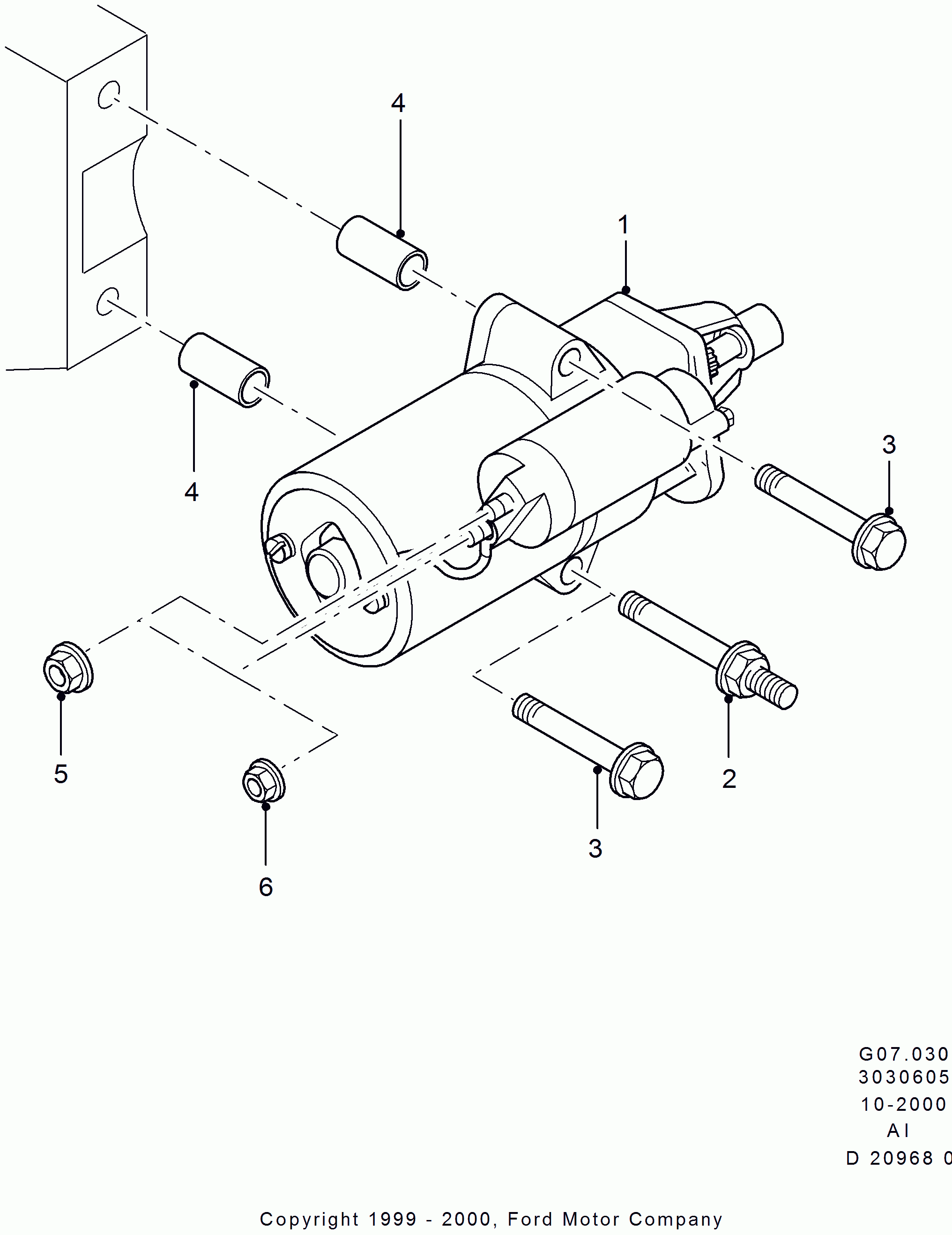 FORD 1 449 615 - Motorino d'avviamento www.autoricambi360.it