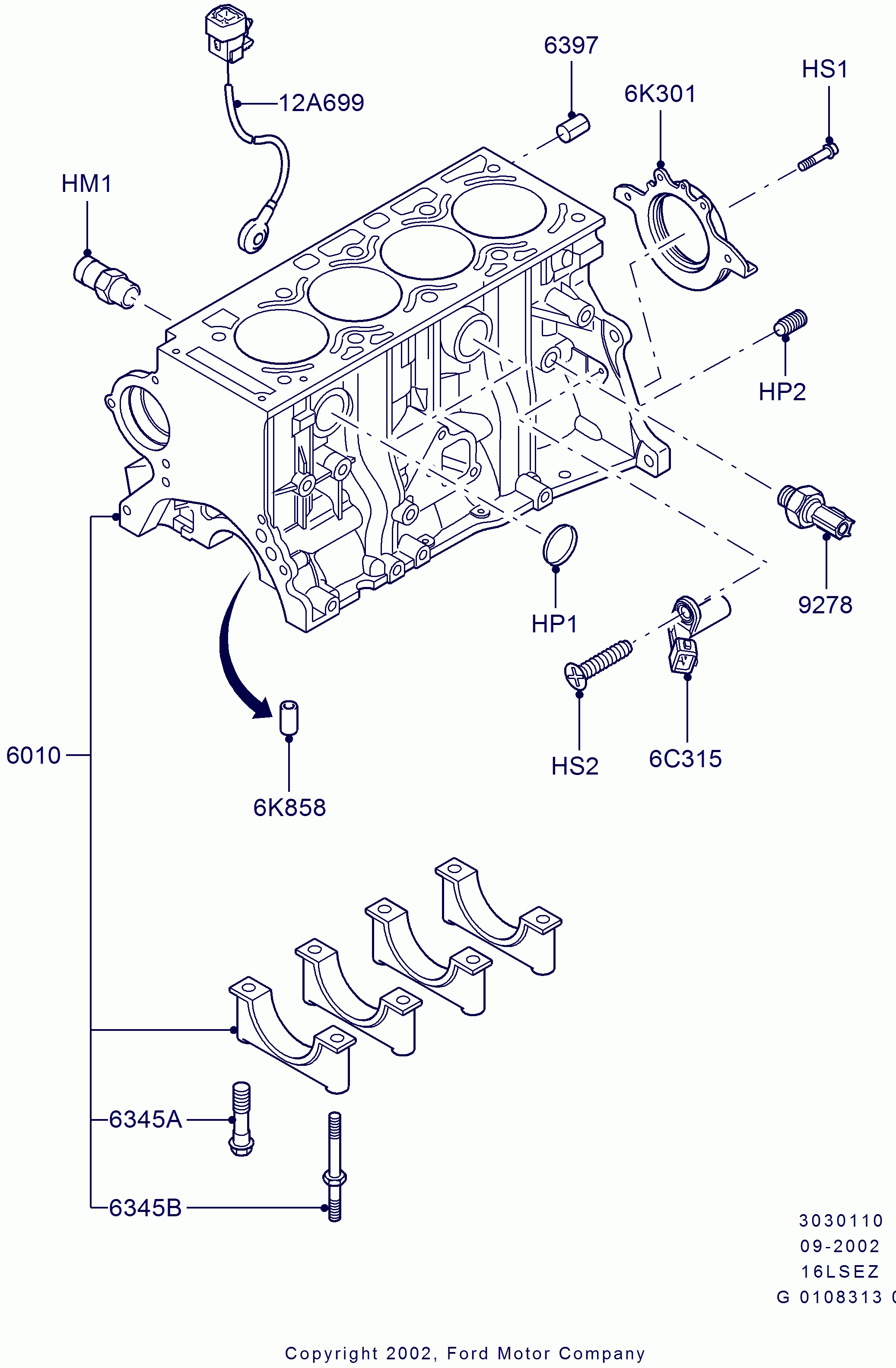 FORD 1 095 149 - Sensore, Pressione olio www.autoricambi360.it