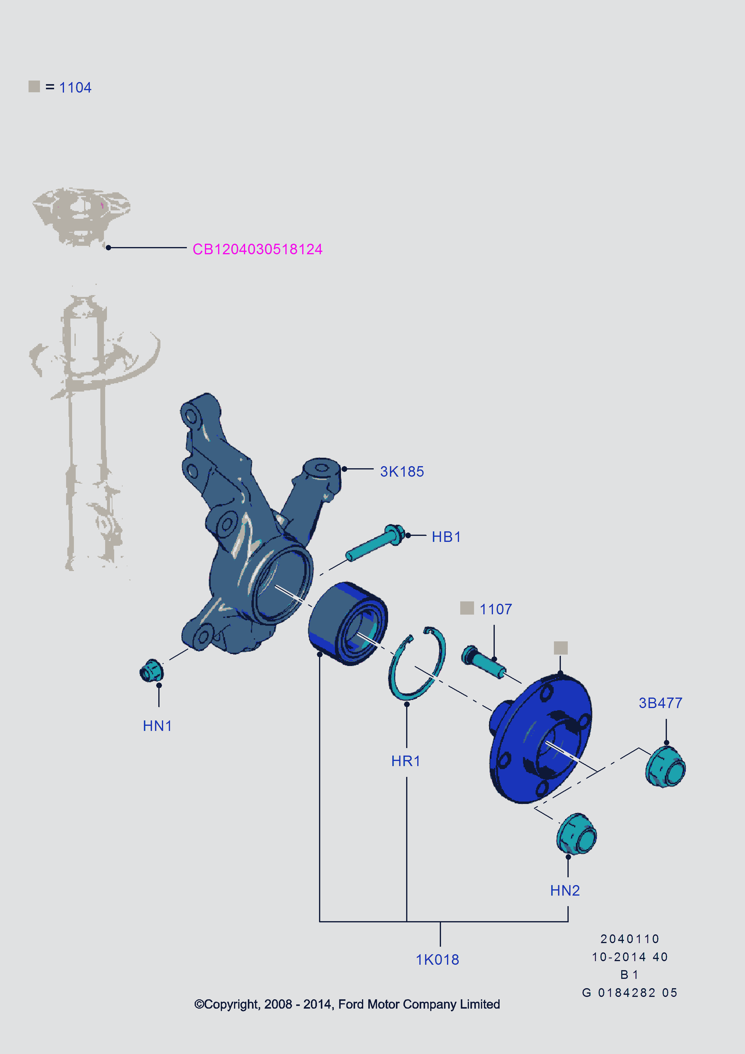 FORD 1582282 - Kit cuscinetto ruota www.autoricambi360.it