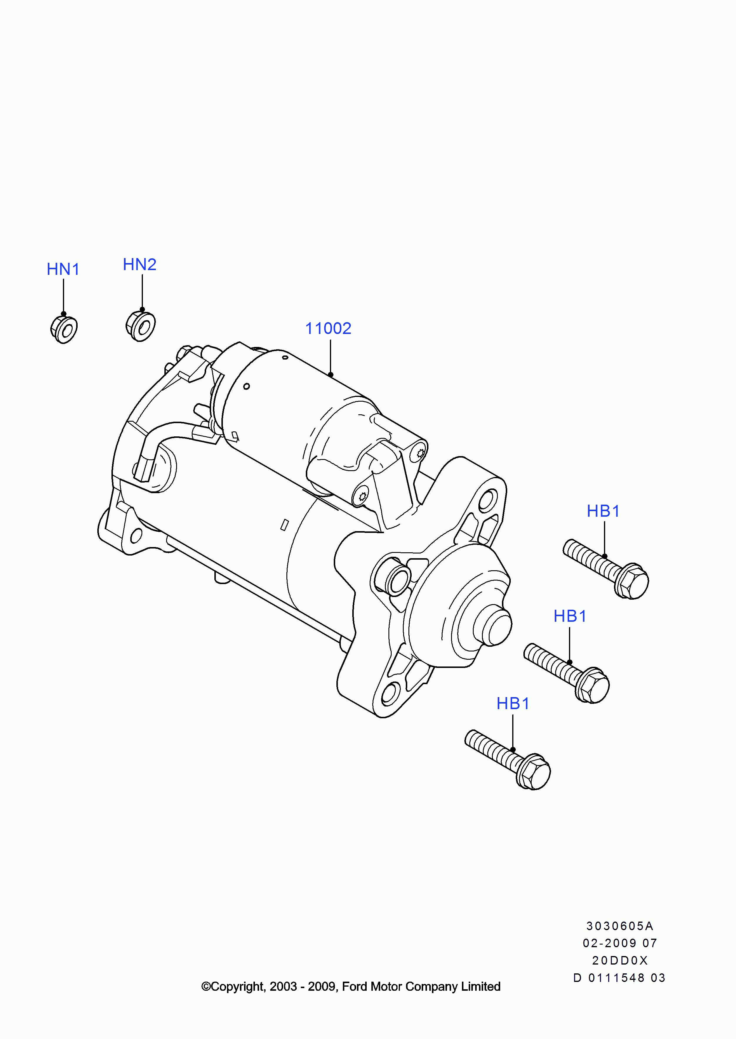 FORD 1 376 305 - Motorino d'avviamento www.autoricambi360.it