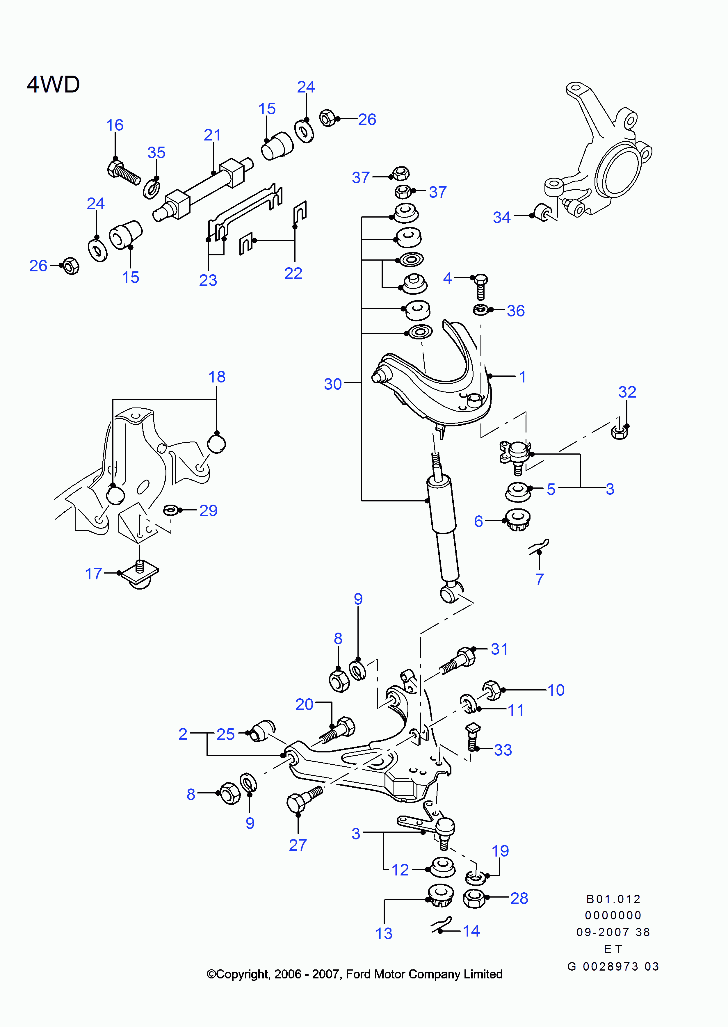Japko 72332R - Braccio oscillante, Sospensione ruota www.autoricambi360.it
