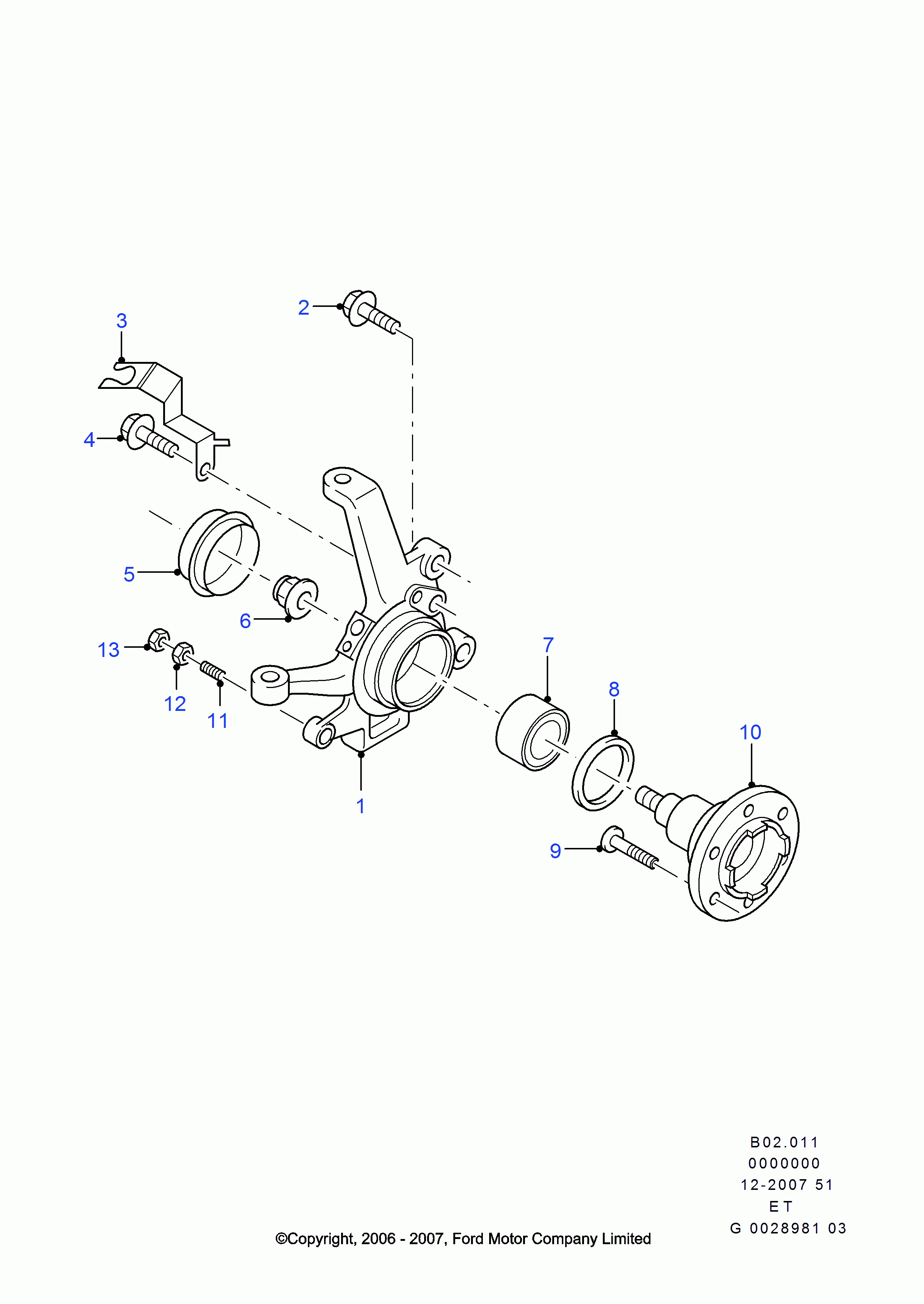 Blue Print ADM58243 - Kit cuscinetto ruota www.autoricambi360.it