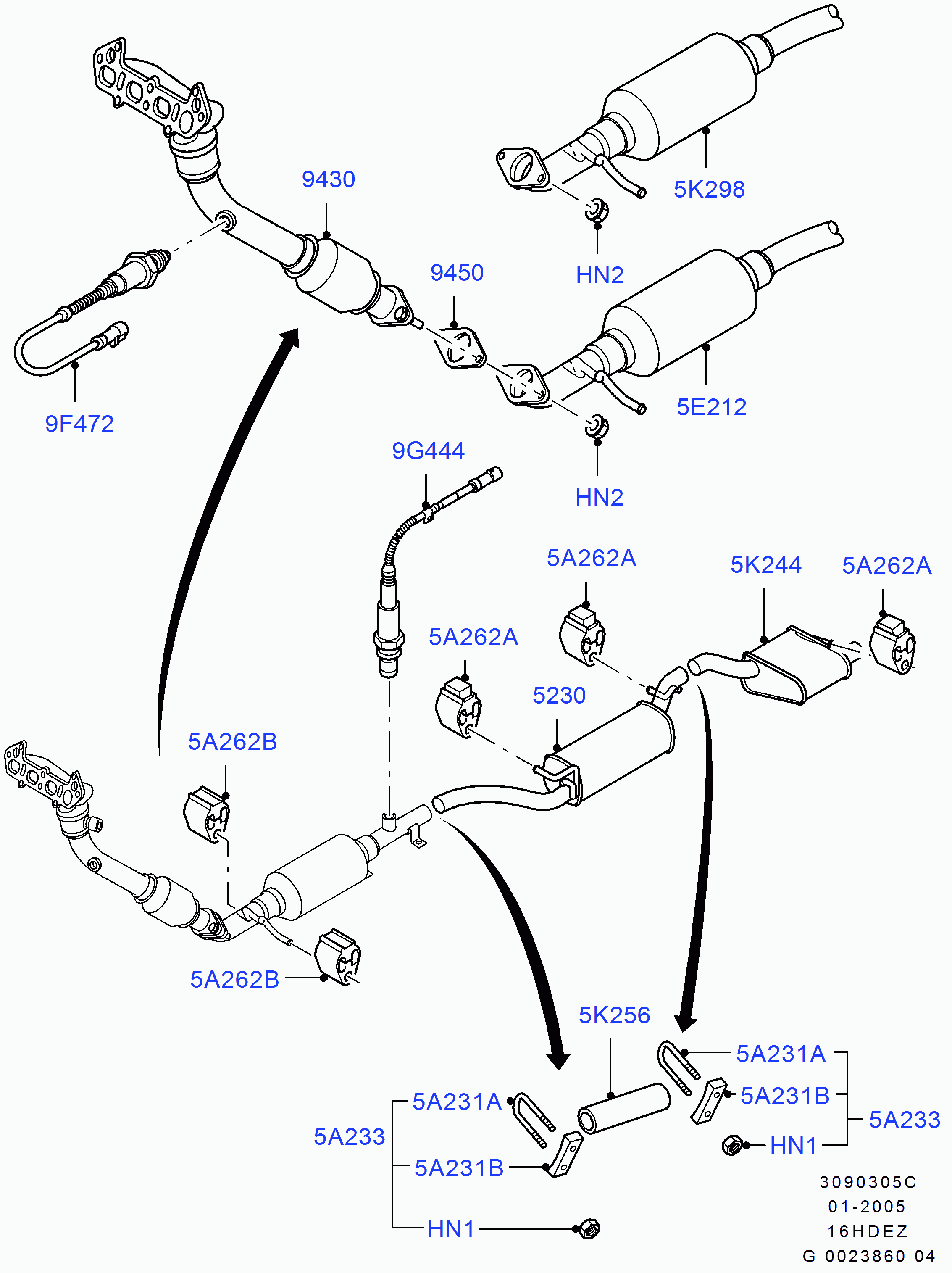 FORD 1 053 108 - Sonda lambda www.autoricambi360.it