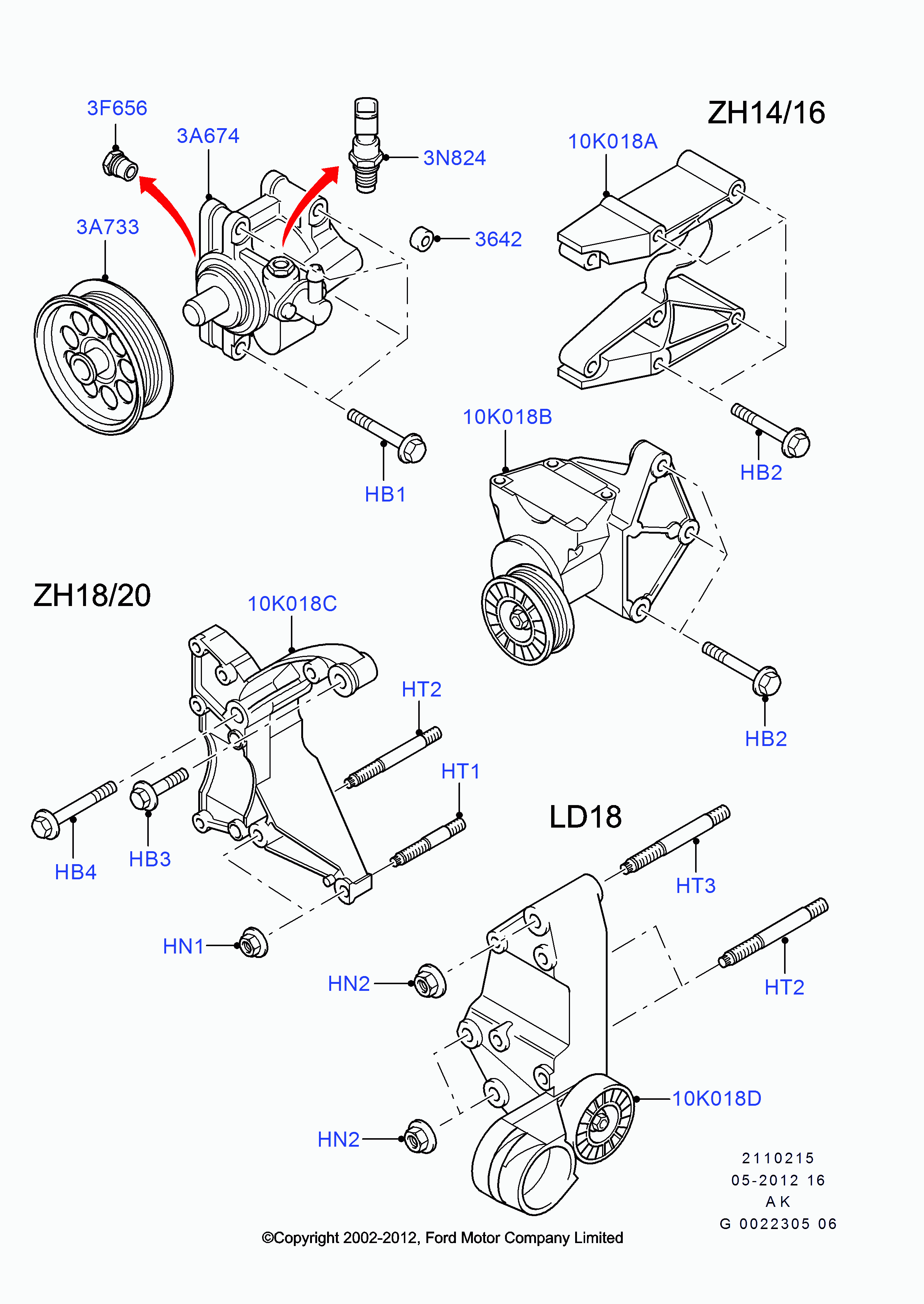 FORD 1152890 - Galoppino / Guidacinghia, Cinghia Poly-V www.autoricambi360.it