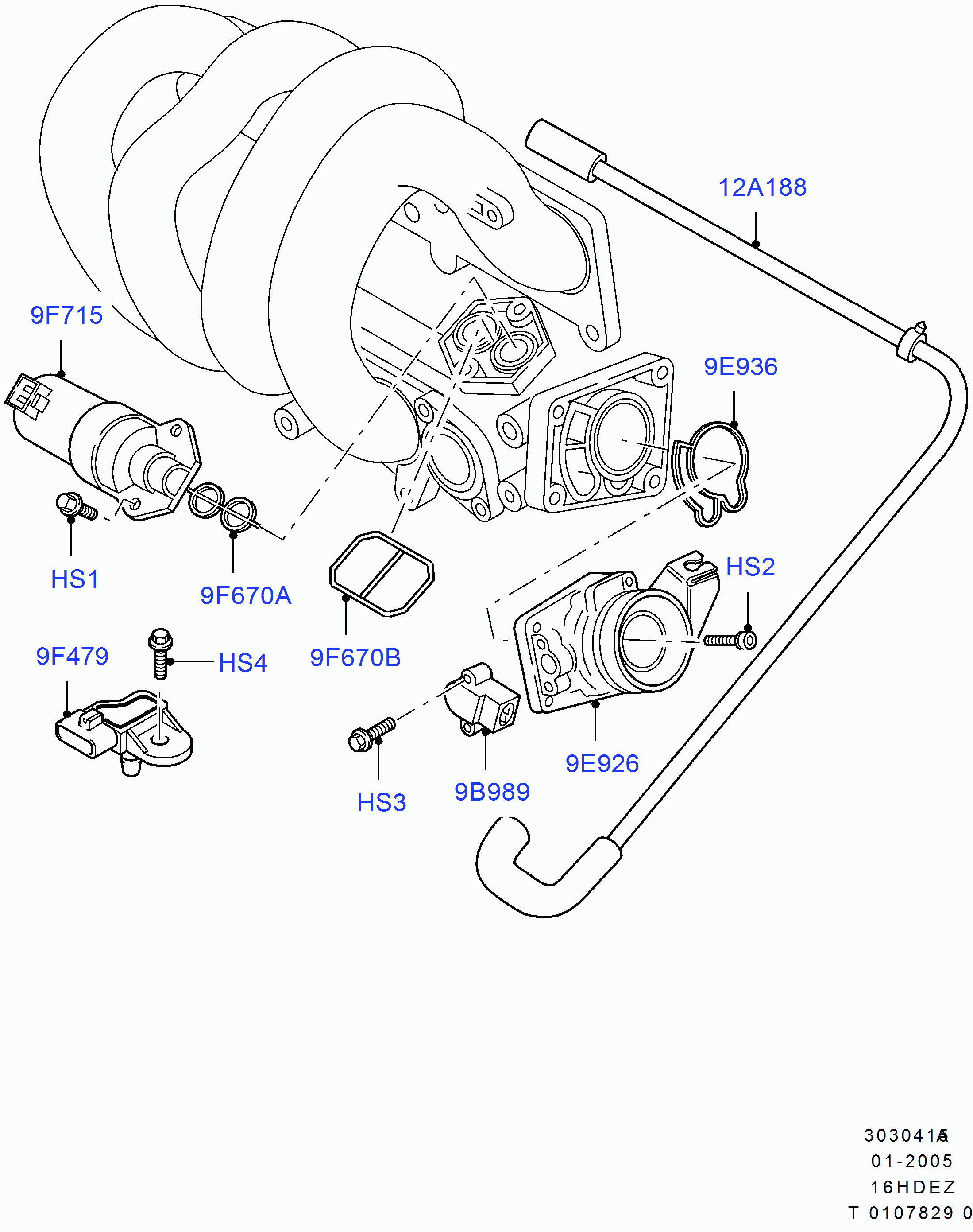 FORD 1 071 403 - Sensore, Regolazione valvola farfalla www.autoricambi360.it
