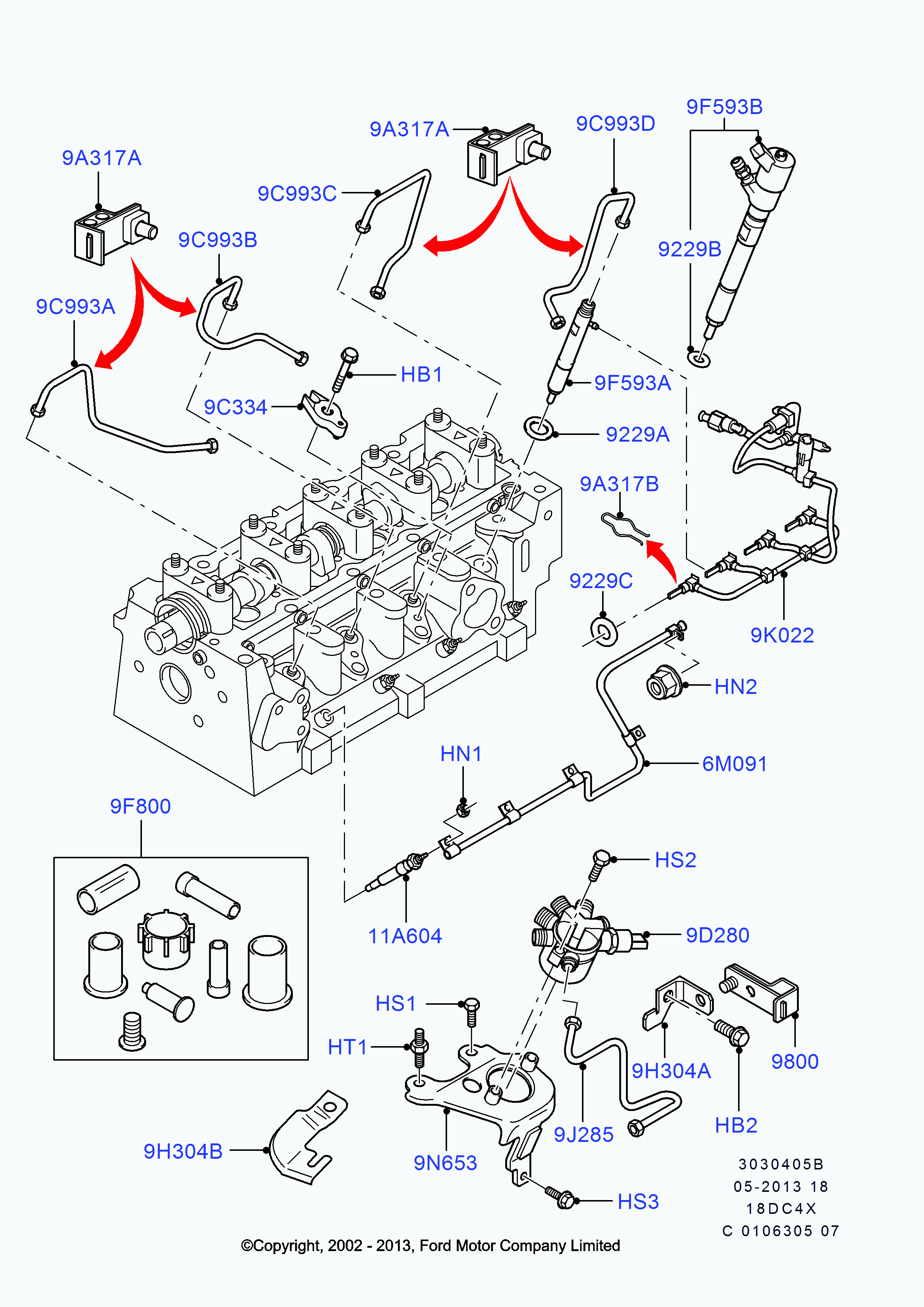 FORD 1445928* - Sensore, Pressione carburante www.autoricambi360.it