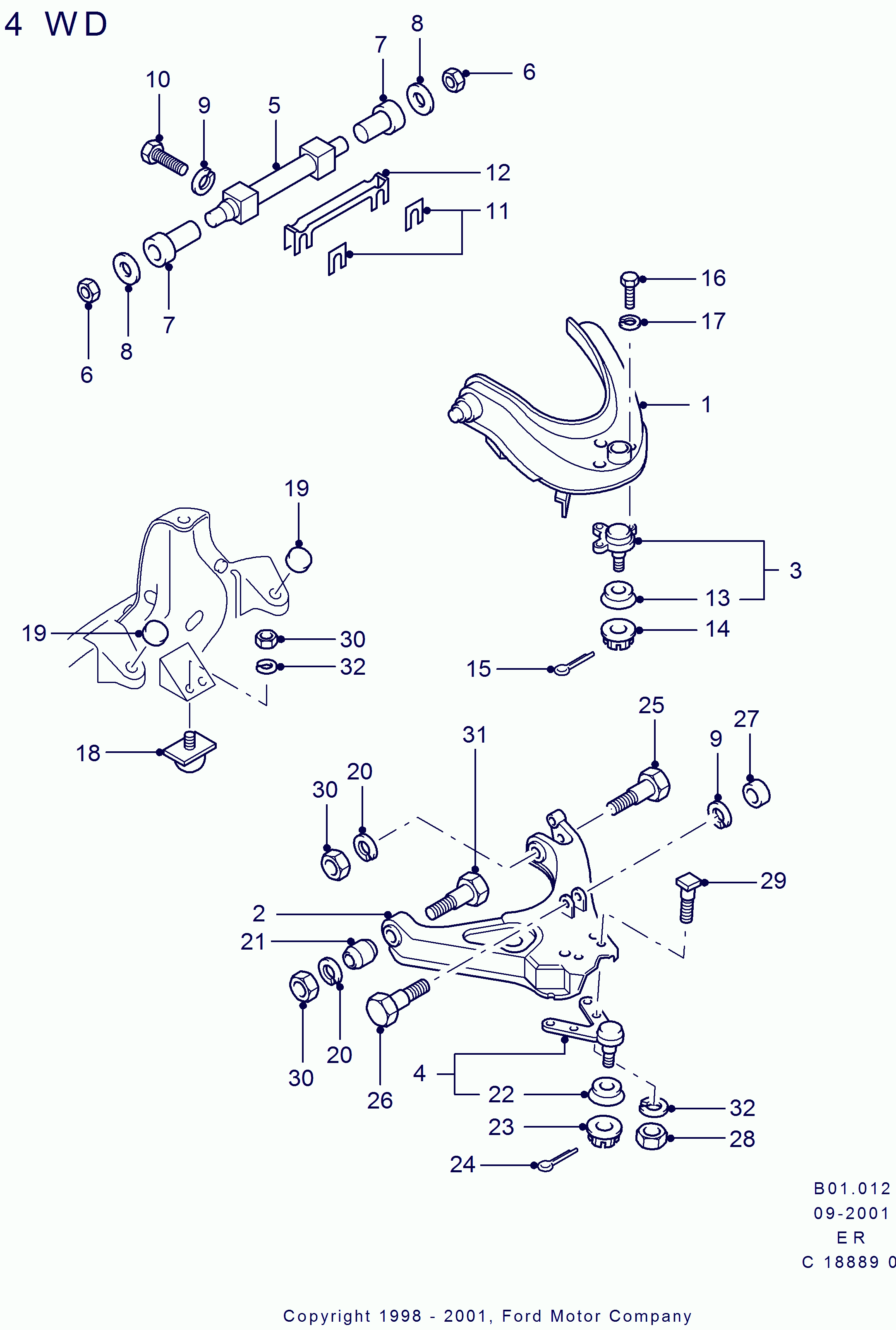 Red Line 40MZ068 - Braccio oscillante, Sospensione ruota www.autoricambi360.it