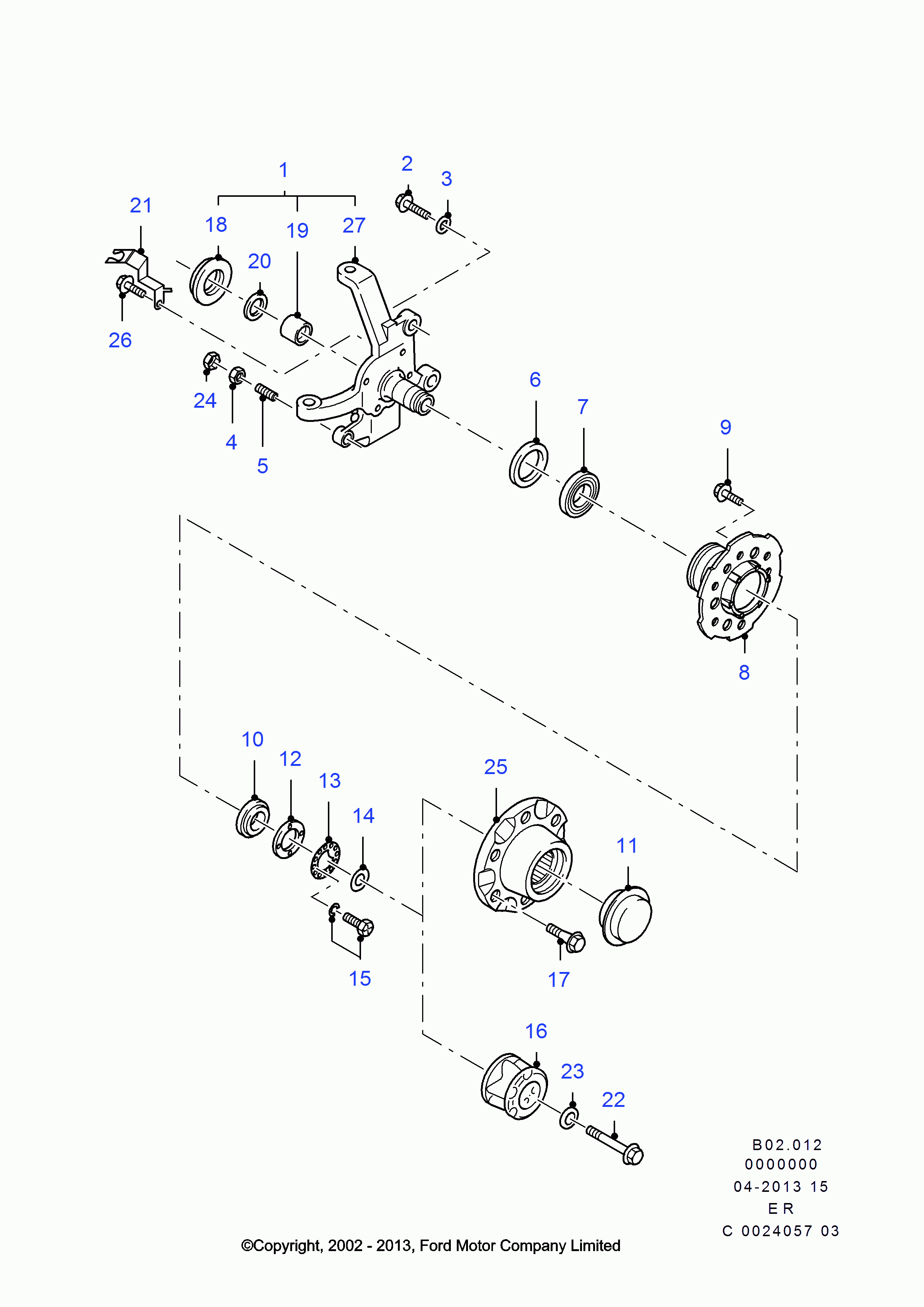 FORD 3666957 - Kit cuscinetto ruota www.autoricambi360.it