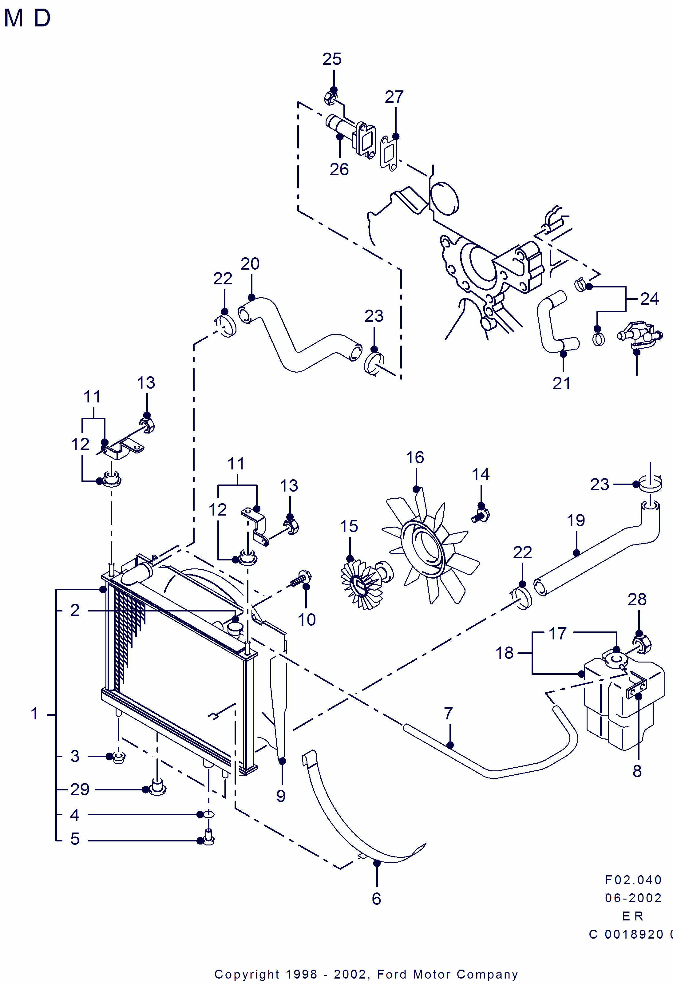 FORD 1351958 - Tappo, radiatore www.autoricambi360.it