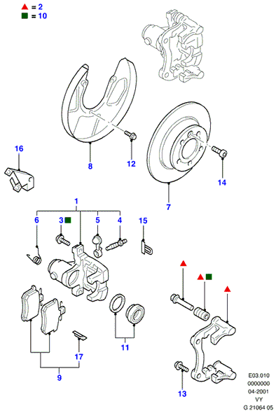 Samko 5SP980 - Kit pastiglie freno, Freno a disco www.autoricambi360.it