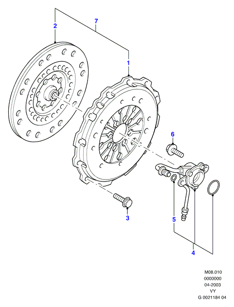 FORD 1125745 - Disco frizione www.autoricambi360.it