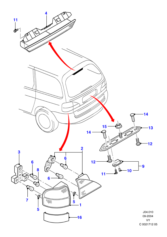 FORD 2 080 253 - Lampadina, Luce stop / Luce posteriore www.autoricambi360.it