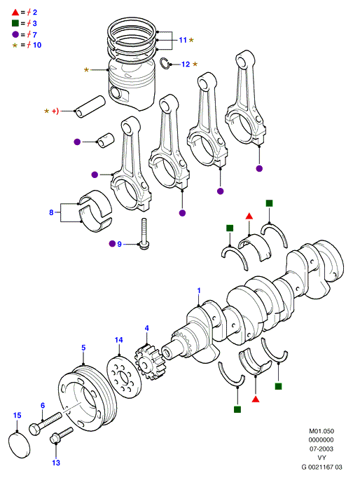 FORD 1119003 - Puleggia cinghia, Albero a gomiti www.autoricambi360.it