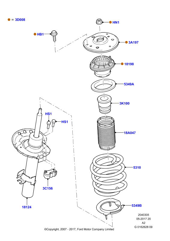 STC T407019 - Supporto ammortizzatore a molla www.autoricambi360.it
