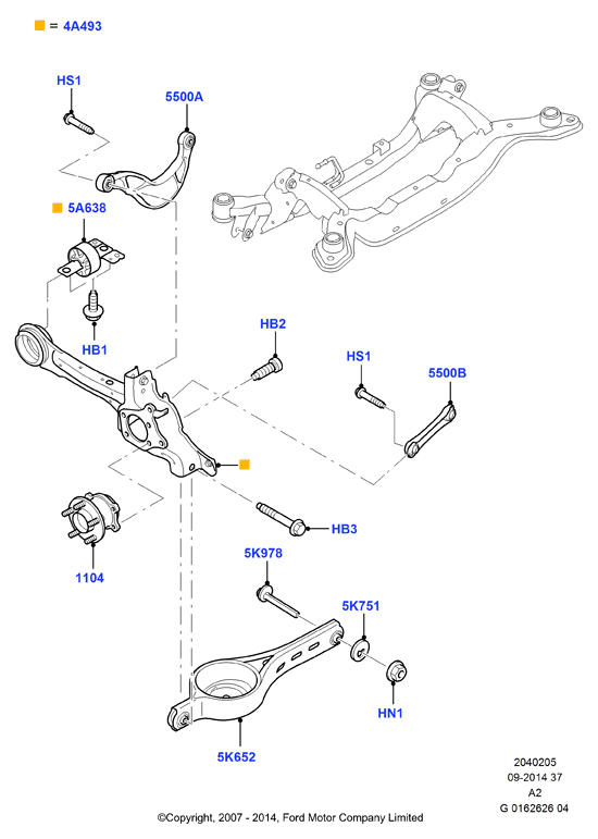FORD 1469125 - Braccio oscillante, Sospensione ruota www.autoricambi360.it