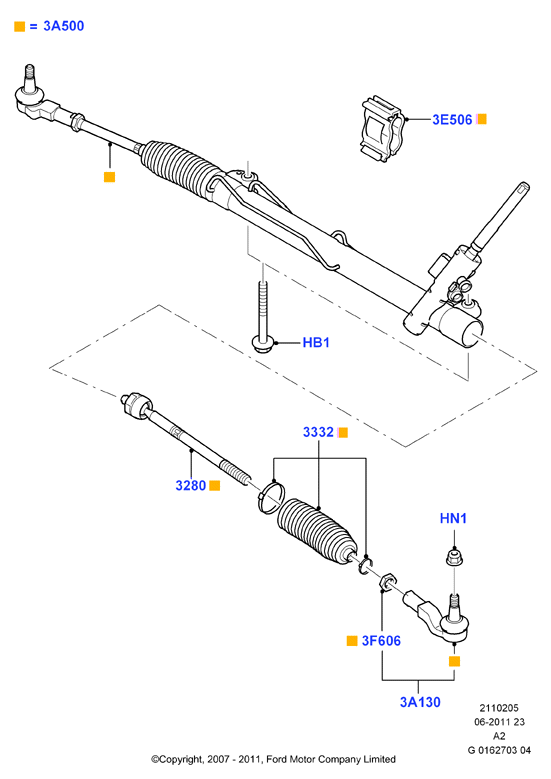 FORD 1596574 - Giunto assiale, Asta trasversale www.autoricambi360.it