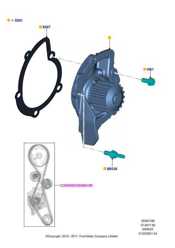 KWP KW1110-1 - Pompa acqua + Kit cinghie dentate www.autoricambi360.it