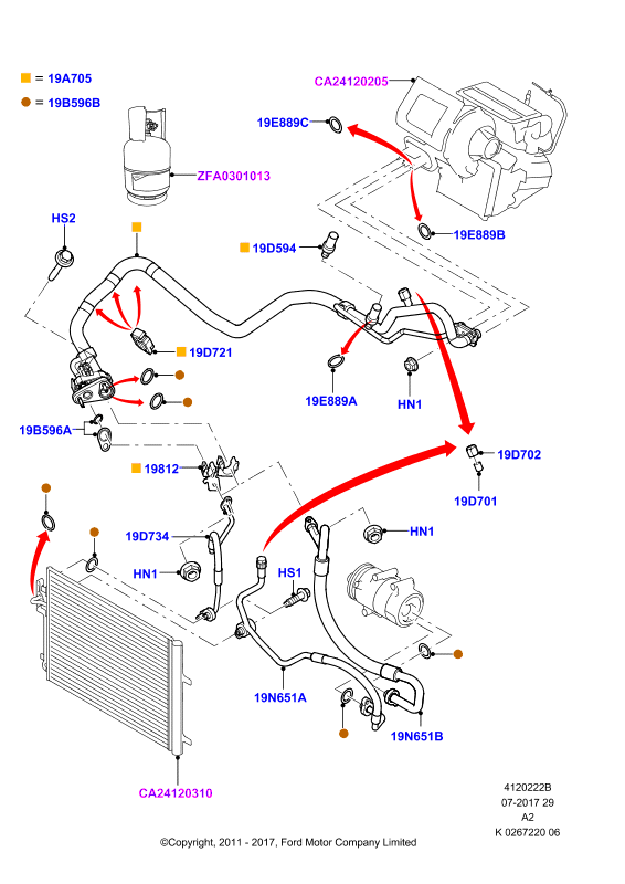 FORD 4673935 - Interruttore a pressione, Climatizzatore www.autoricambi360.it