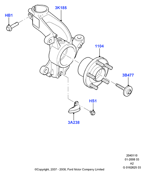 FORD 1377206 - Bullone dell'asse, Semiasse www.autoricambi360.it