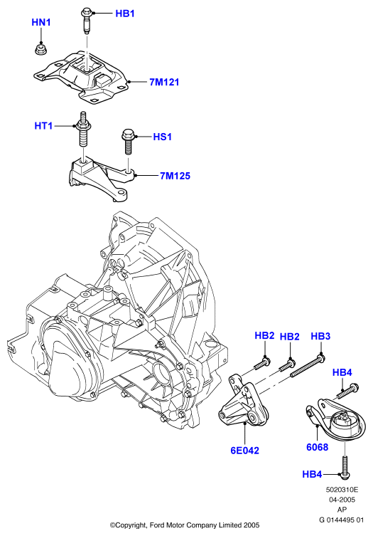 FORD 1404996 - Sospensione, Motore www.autoricambi360.it