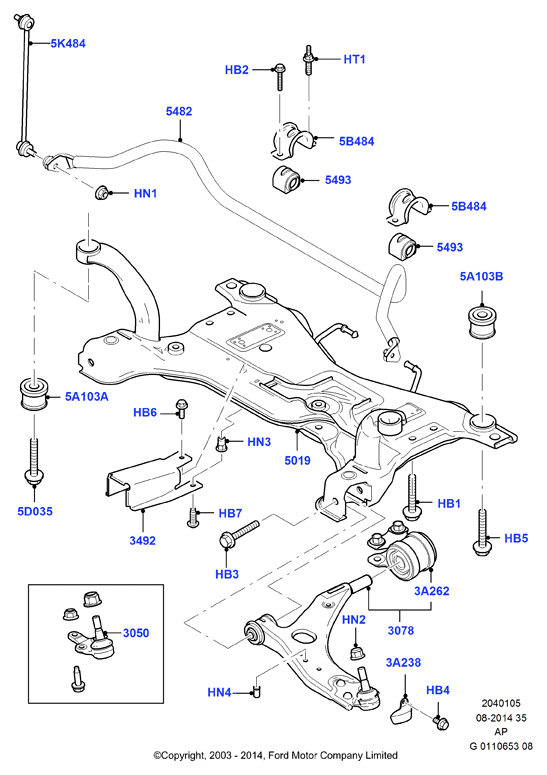FORD 1851900 - Asta / Puntone, Stabilizzatore www.autoricambi360.it