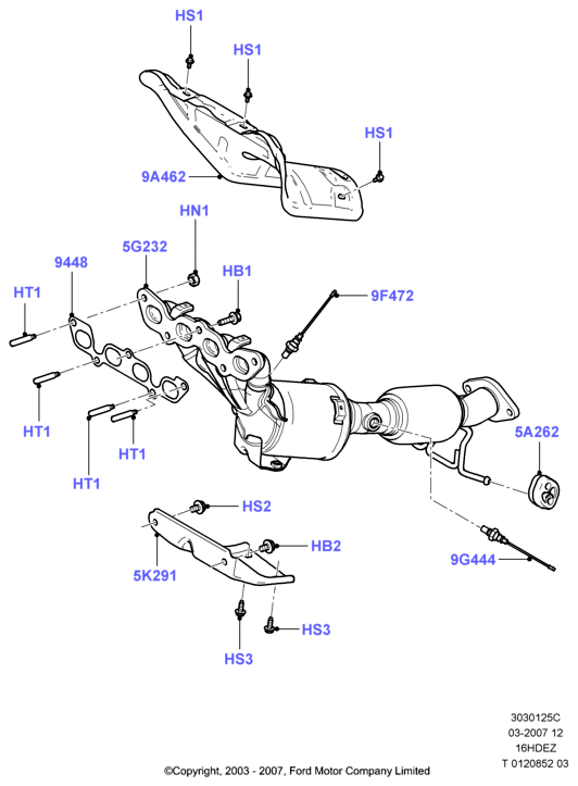FORD 1 351 337 - Sonda lambda www.autoricambi360.it