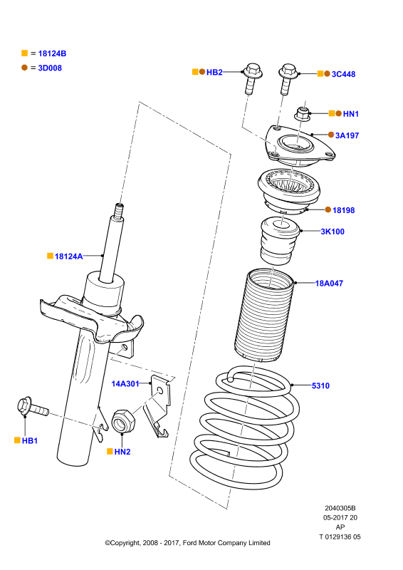 FORD 1377471 - Supporto ammortizzatore a molla www.autoricambi360.it