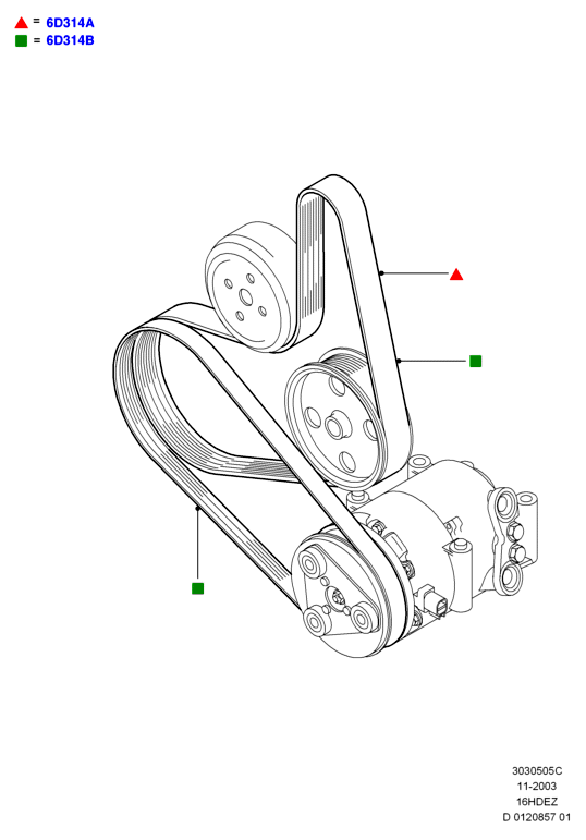 FORD 1708273 - Cinghia Poly-V www.autoricambi360.it