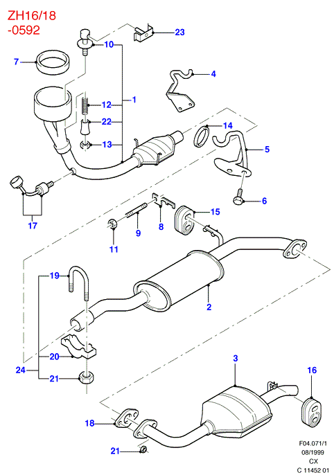 FORD 6 543 626 - Sonda lambda www.autoricambi360.it