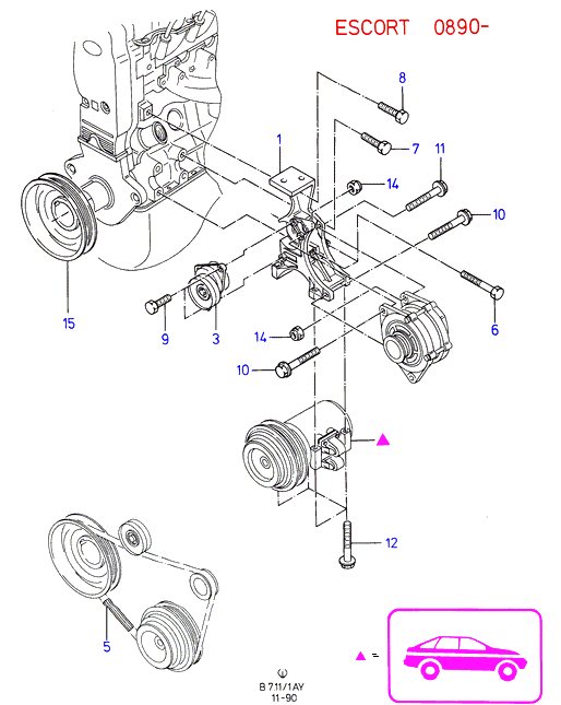 FORD 1015694 - Cinghia Poly-V www.autoricambi360.it