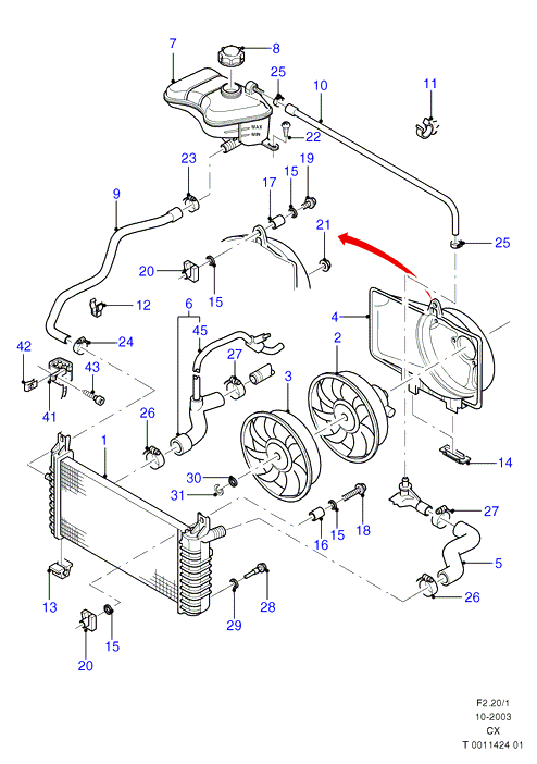 FORD 1004005 - Serbatoio compensazione, Refrigerante www.autoricambi360.it