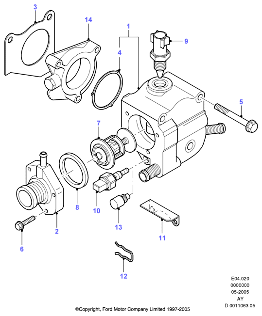 Denso DTM88270 - Termostato, Refrigerante www.autoricambi360.it