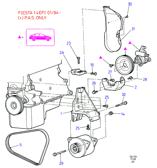 FORD 1015694 - Cinghia Poly-V www.autoricambi360.it