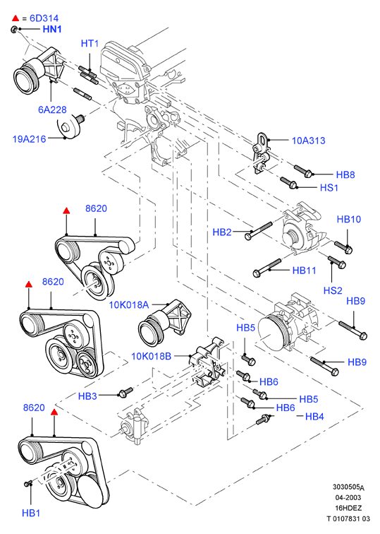 FORD 1763647 - Galoppino / Guidacinghia, Cinghia Poly-V www.autoricambi360.it